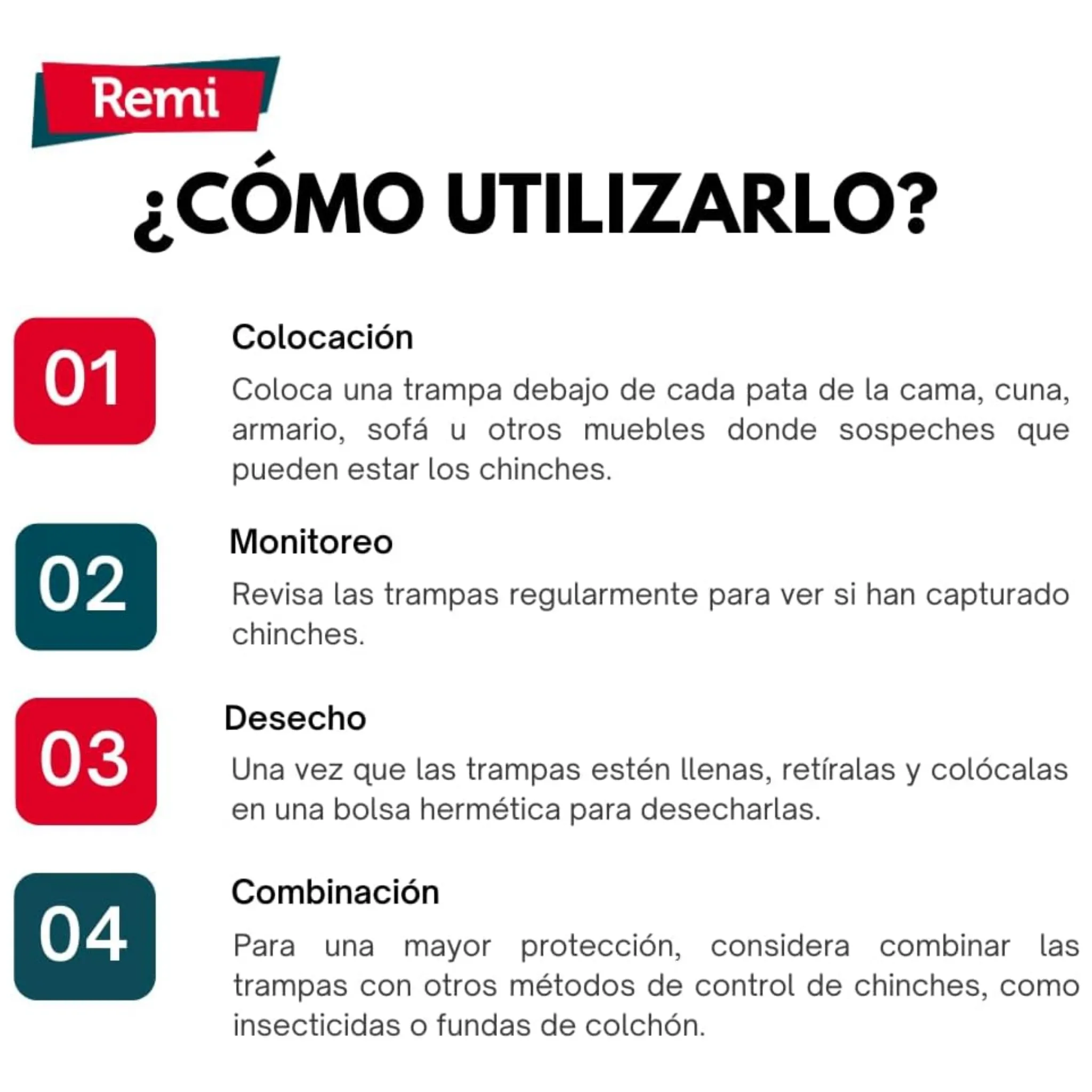 Trampas chinches 4 unidades - Remi Hogar - Image 4
