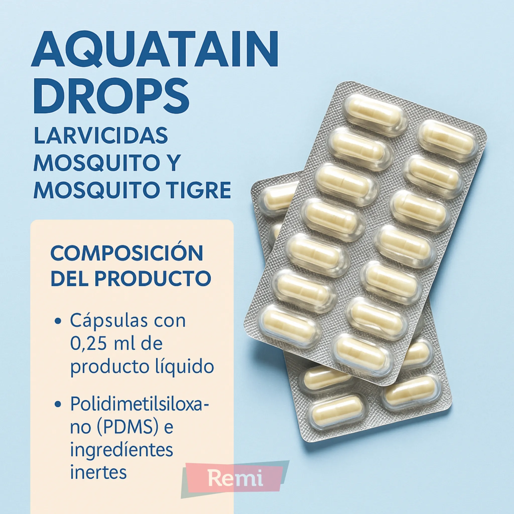 Aquatain Drops Larvicidas Mosquito y Mosquito Tigre - Bleuline - Image 4