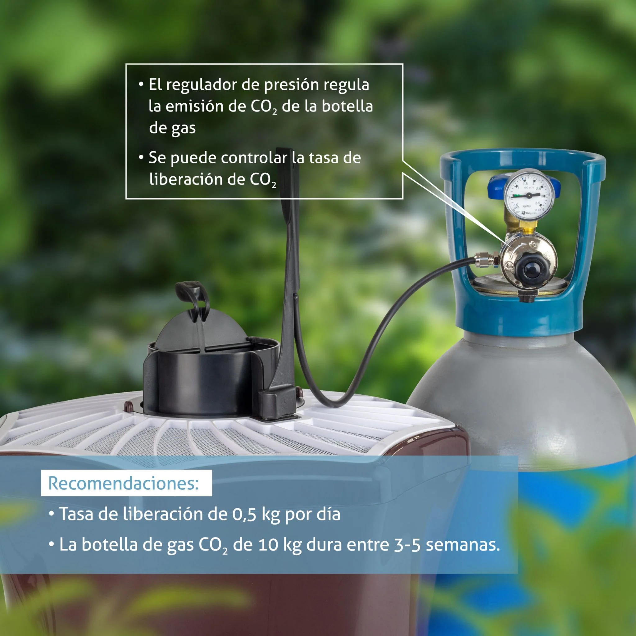 BG-Booster CO₂ Kit de ampliación para trampa BG-Mosquitaire - Image 2