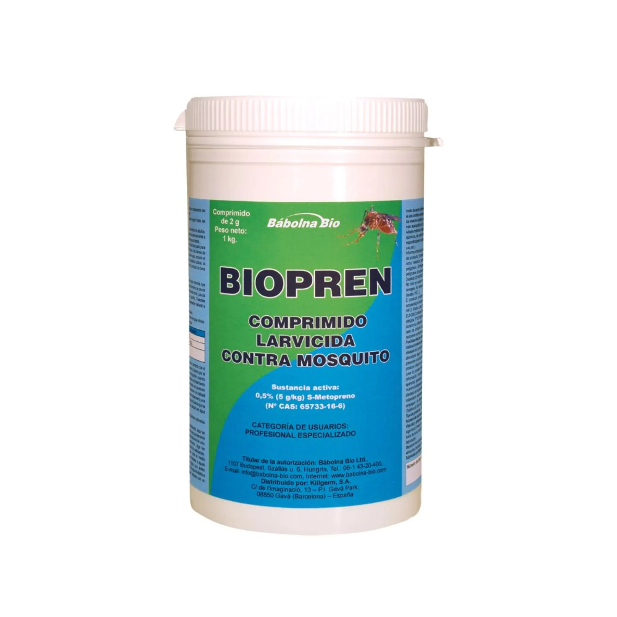 Tabletas larvicidas para estanques, fuentes - Biopren
