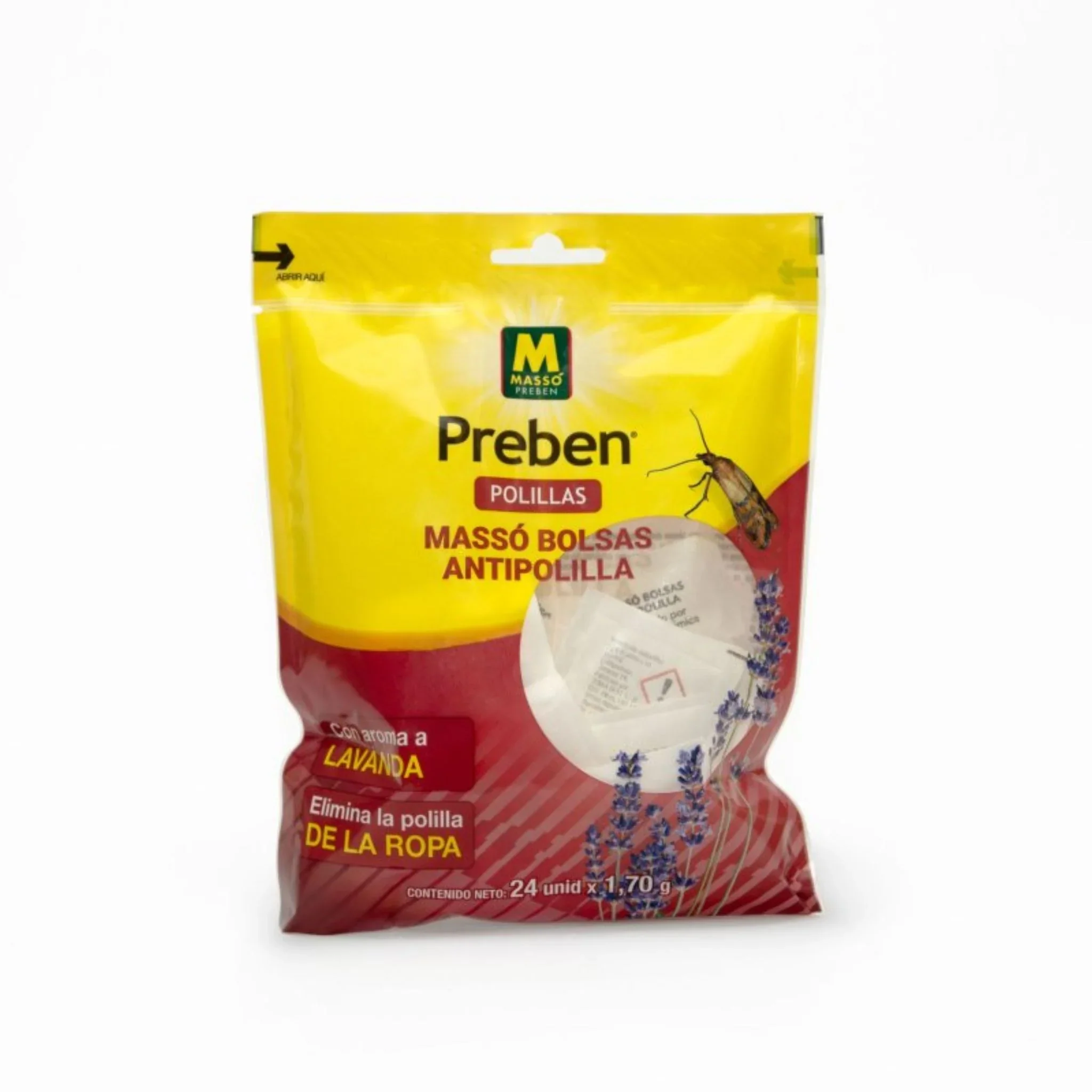 Bolsa Antipolillas y larvas con aroma - Preben