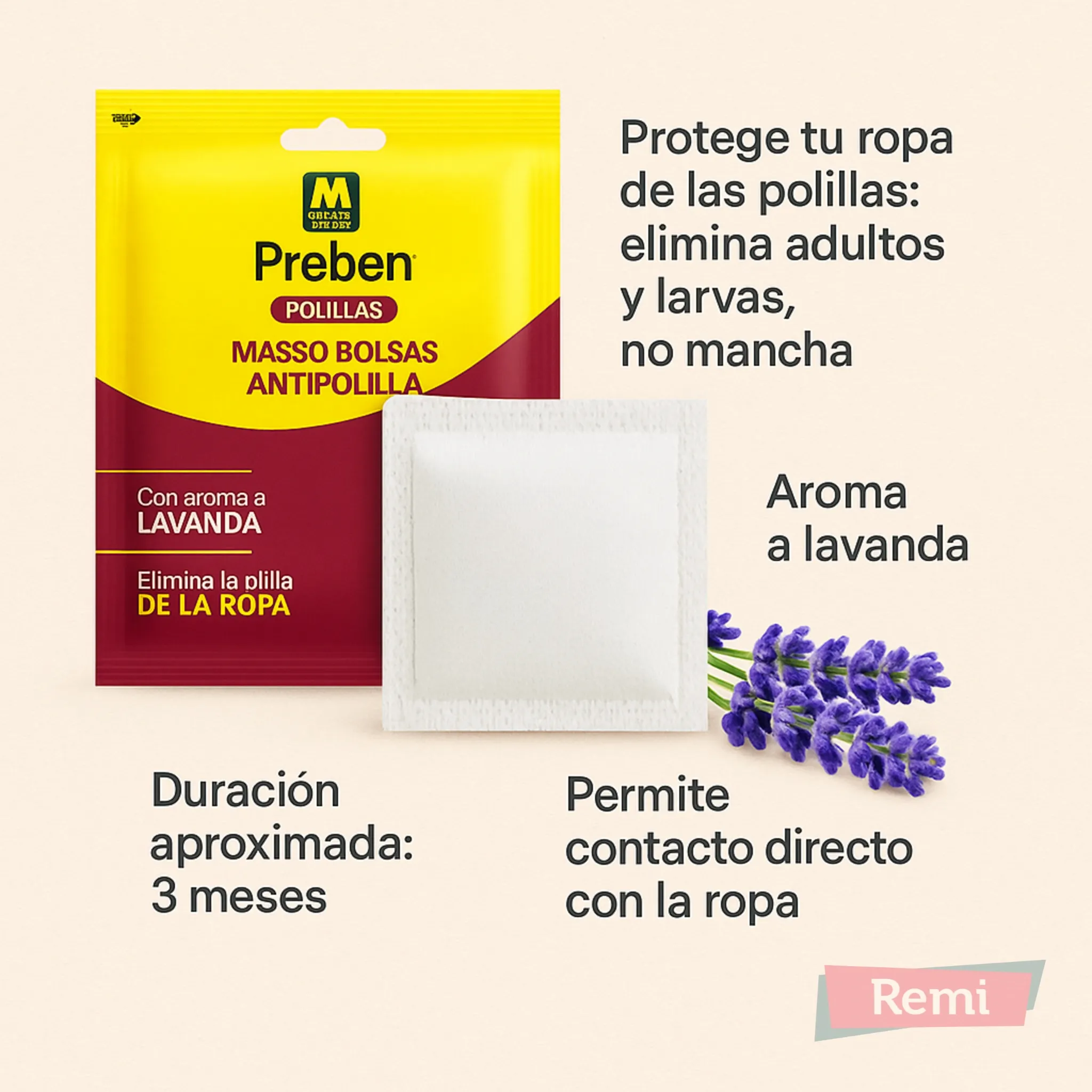Bolsa Antipolillas y larvas con aroma - Preben - Image 4