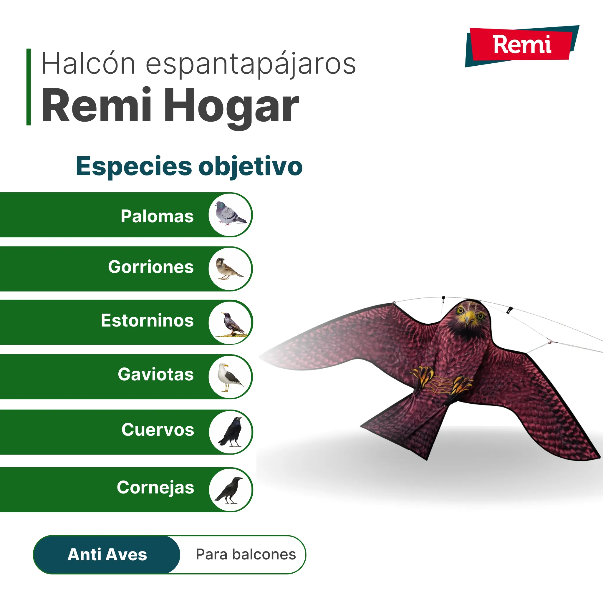 Cometa Halcón Espantapájaros con Mástil 6 metros - Image 8