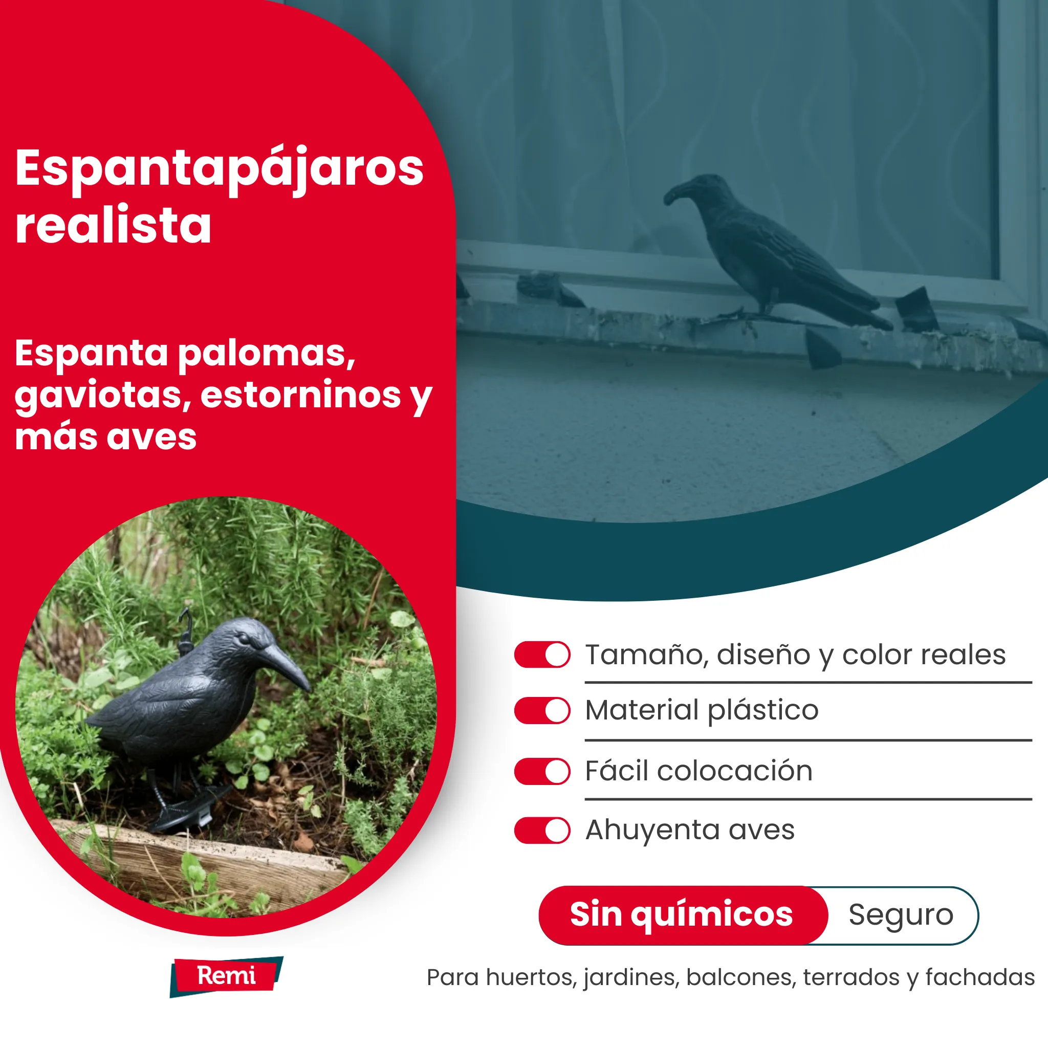 Cuervo Espantapájaros - Remi Hogar - Image 5