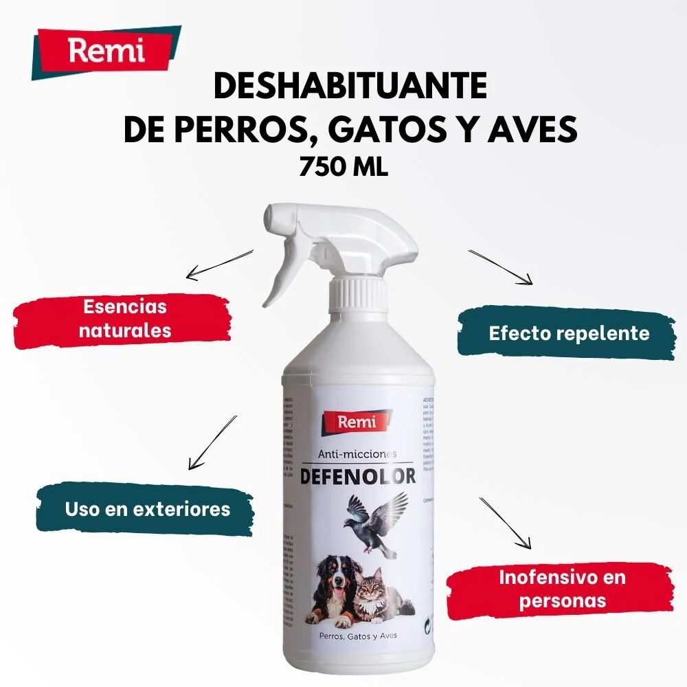 Defenolor - Spray Anti Micciones para Perros, Gatos y Palomas 750 ml - Image 4