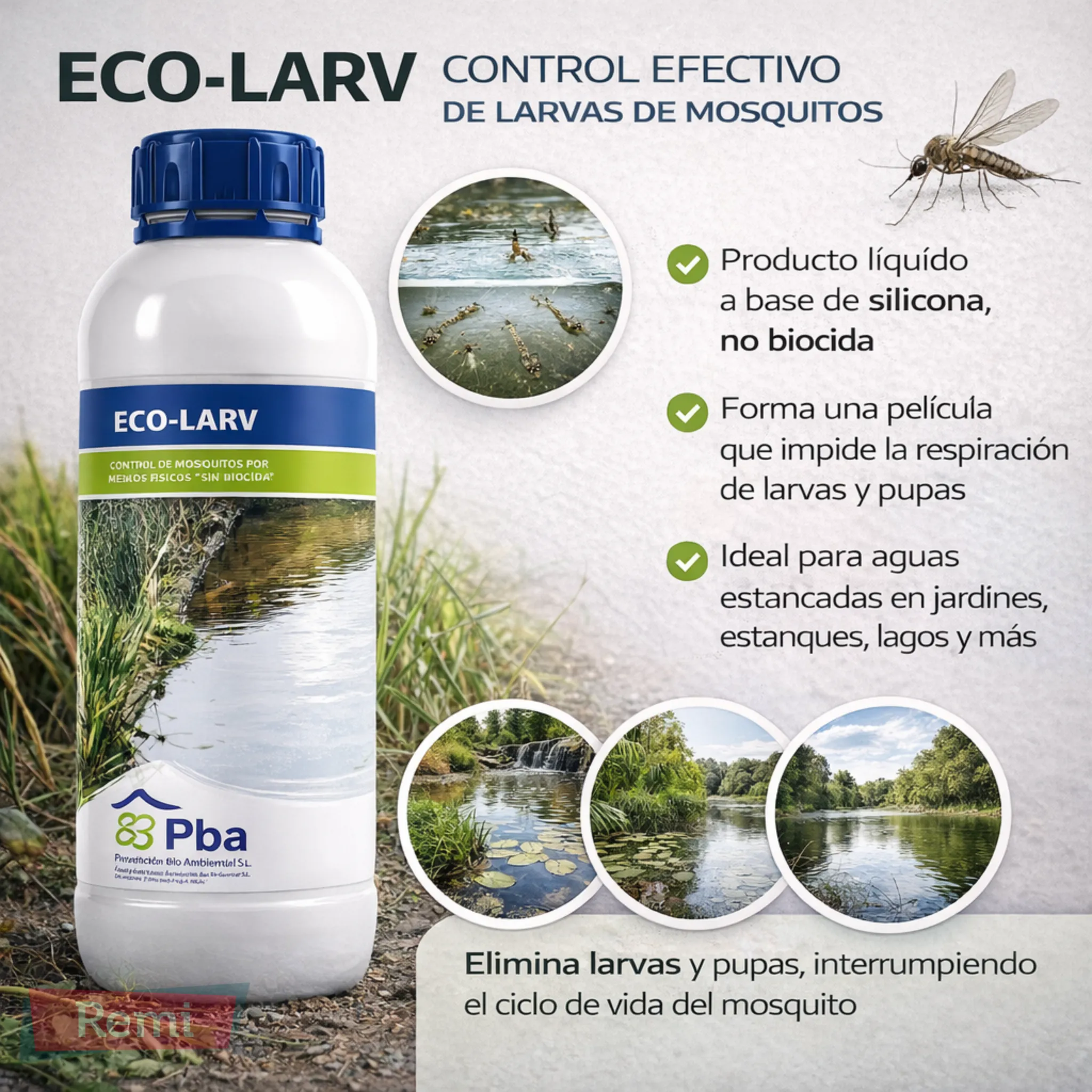 Control de Larvas de Mosquitos en Agua Estancada - Eco Larv - Image 3