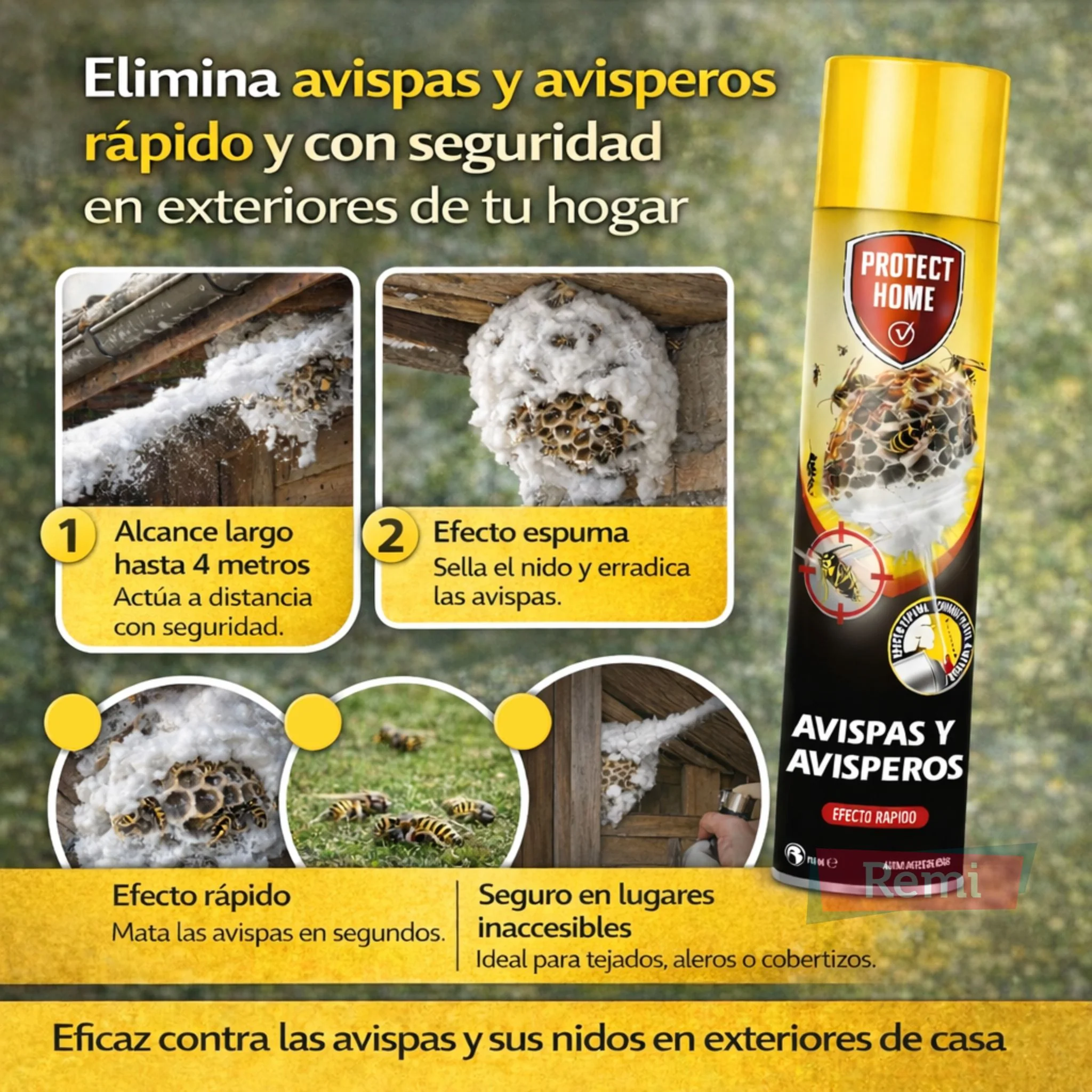 Insecticida Espuma Avispas de largo alcance - Protect Home - Image 5