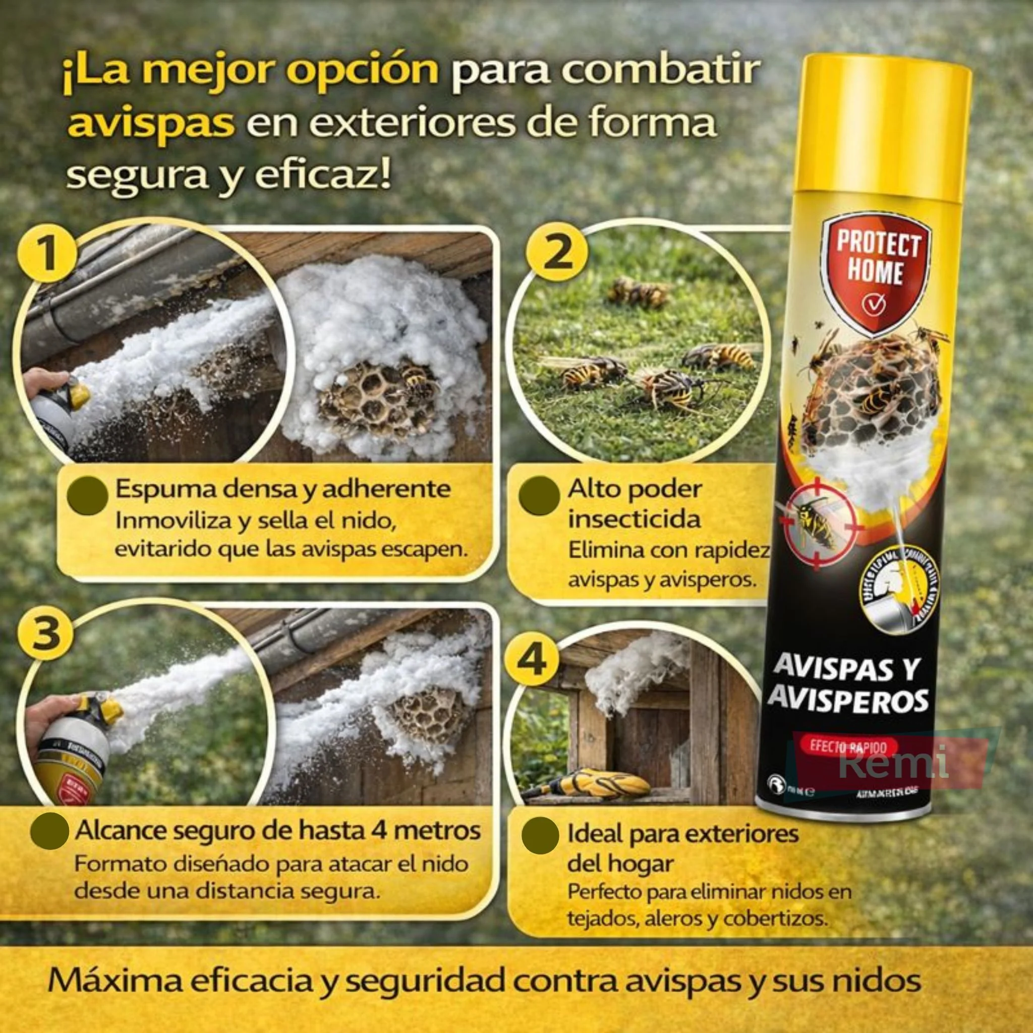 Insecticida Espuma Avispas de largo alcance - Protect Home - Image 6