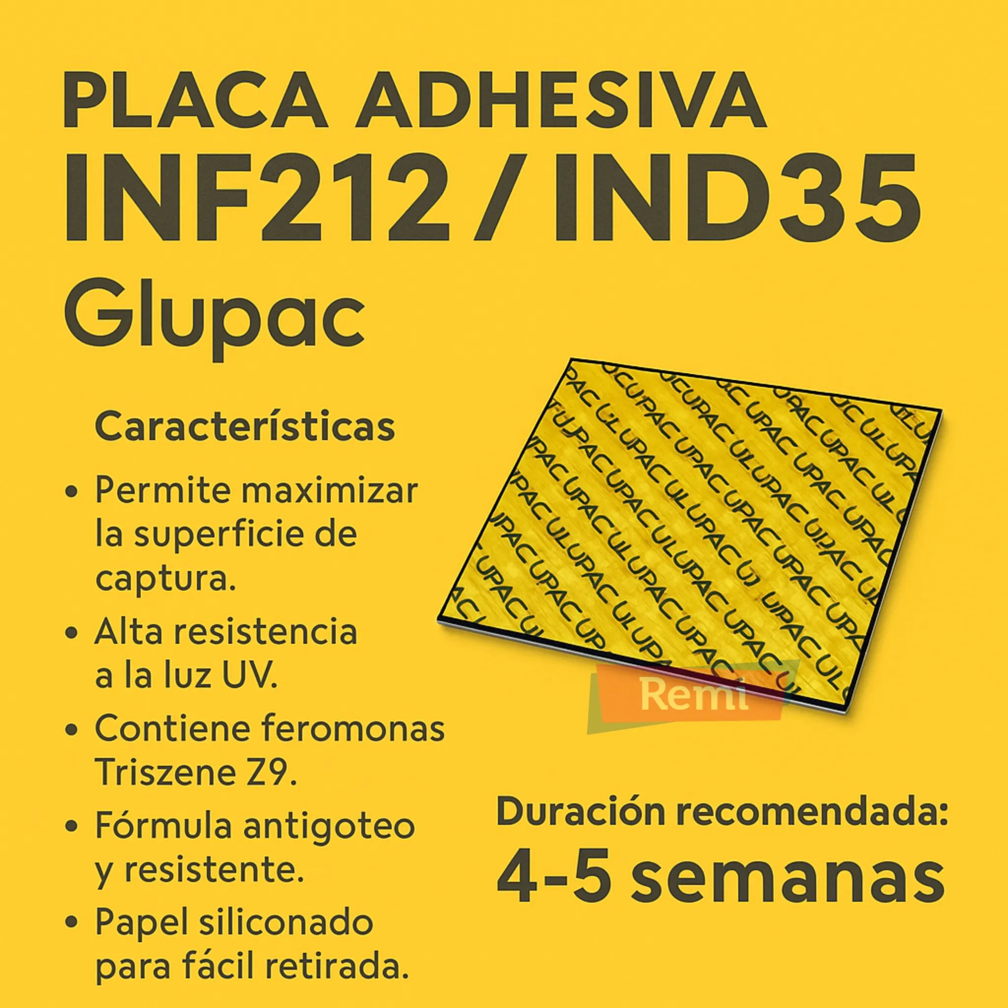 Placa Adhesiva INF212 / IND35 - Glupac - Image 3