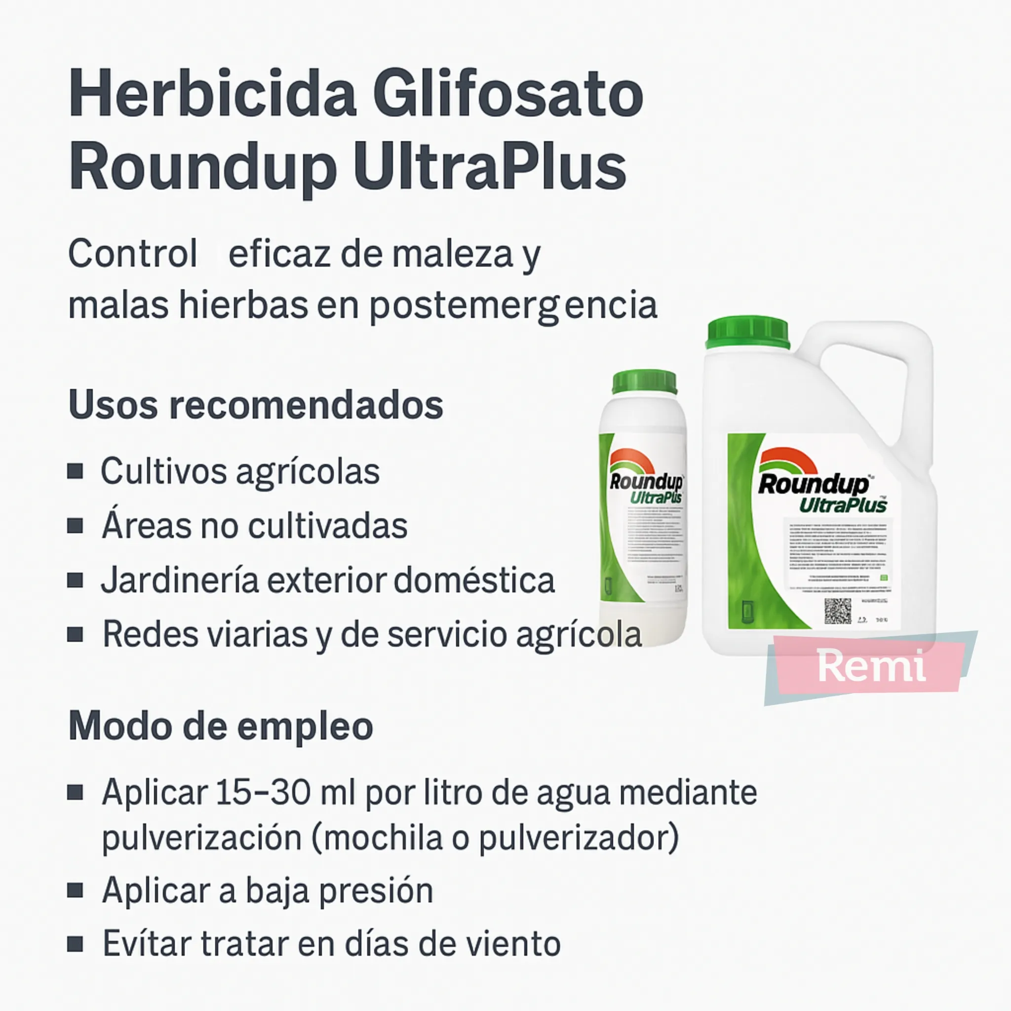 Herbicida Glifosato Roundup Ultra Plus - Image 6