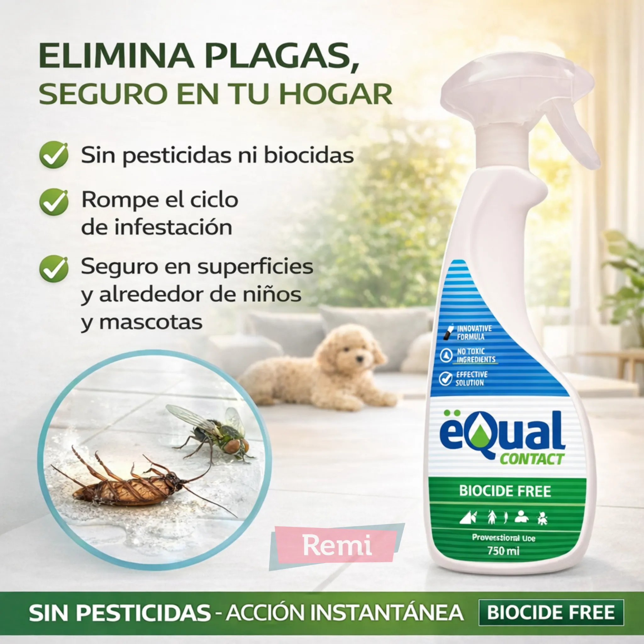 Insecticida sin biocidas spray listo para usar - Equal Contact - Image 3