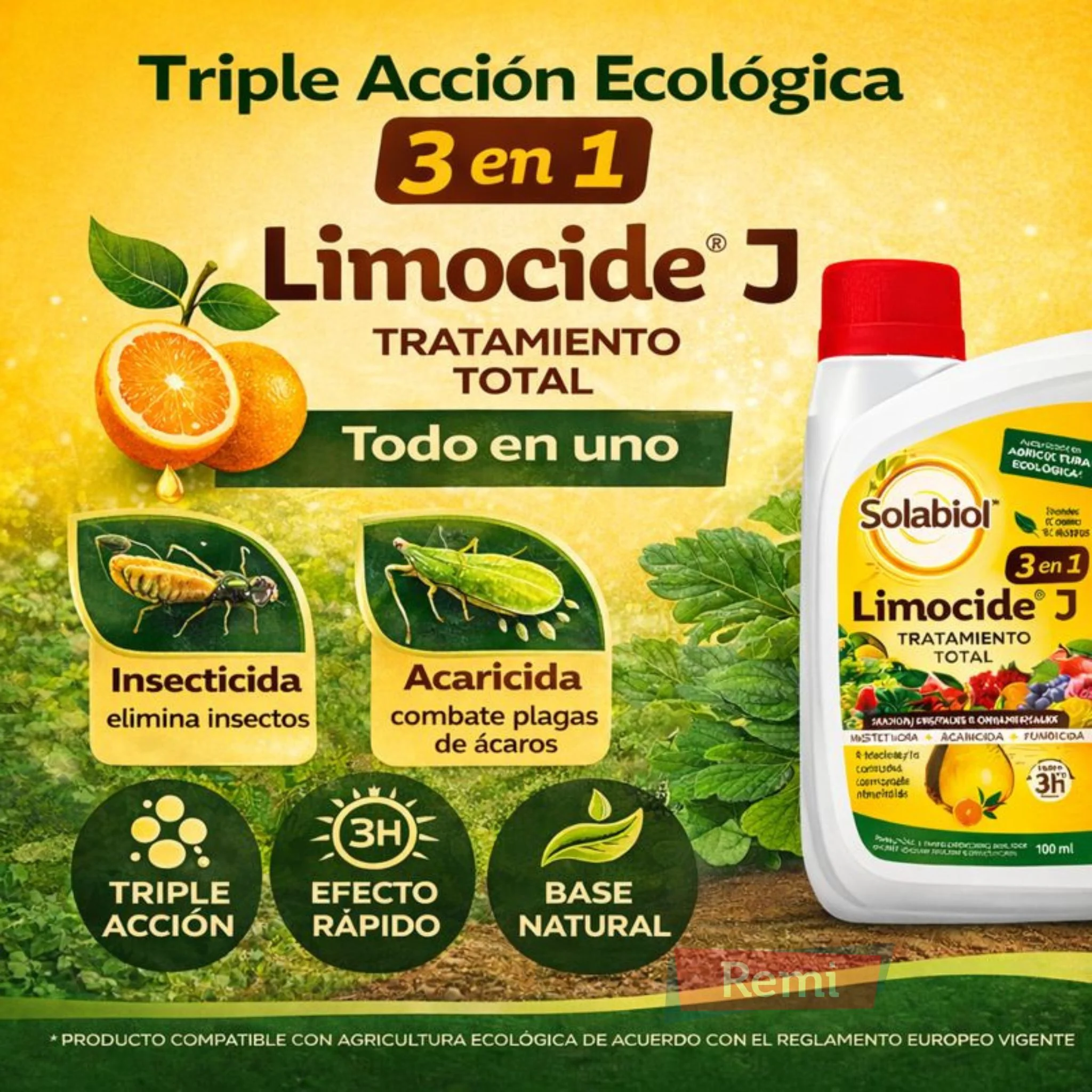 Insecticida, acaricida y fungicida ecológico a base de aceite de naranja - Limocide J - Image 4