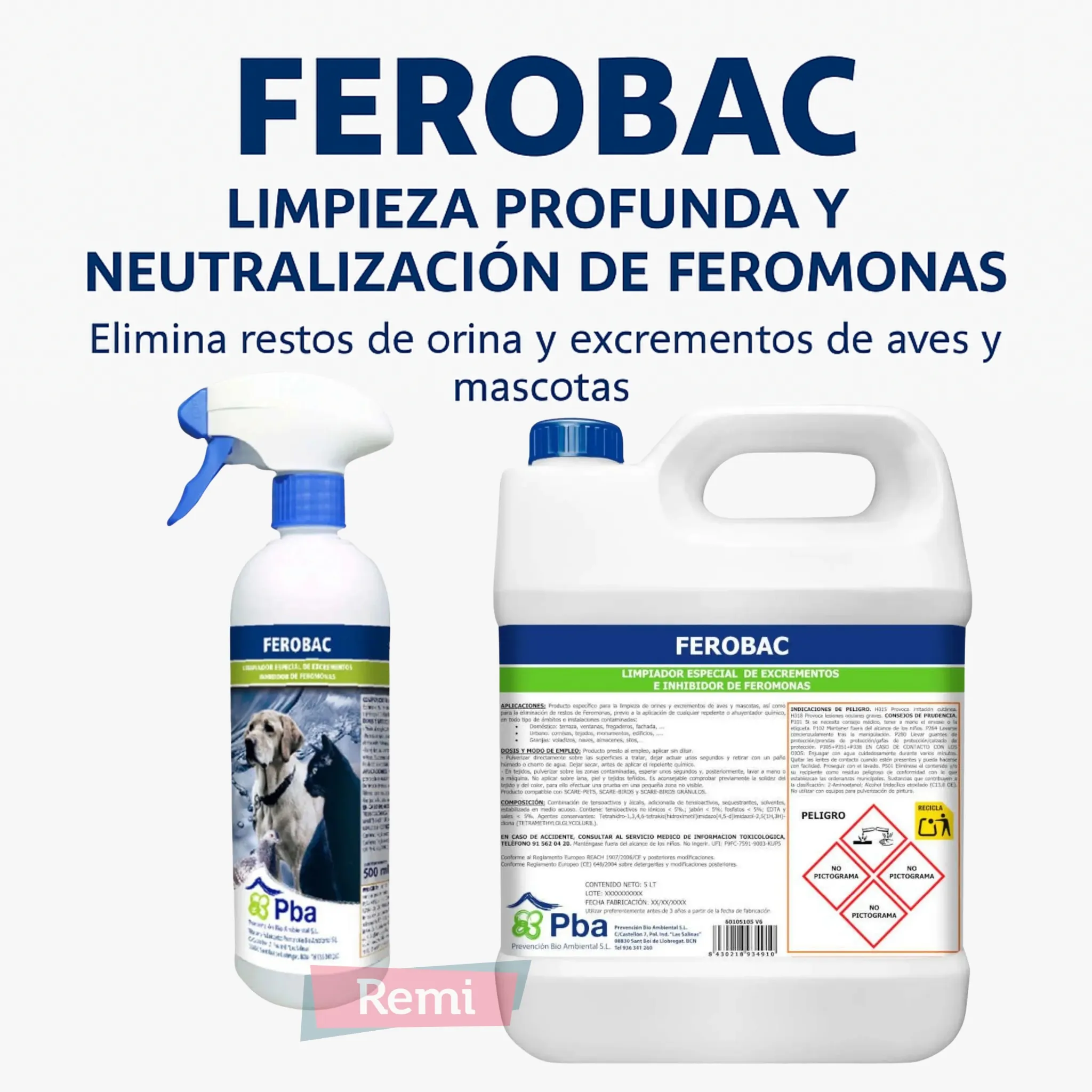 Limpiador eliminador de feromonas 500 ml - Ferobac - Image 5