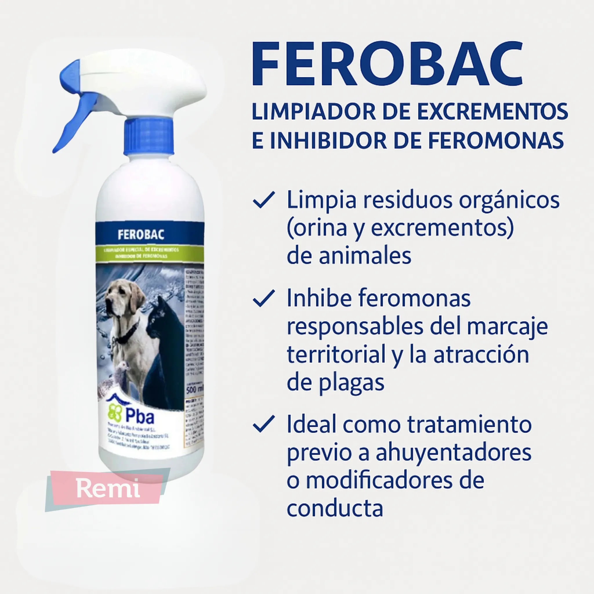 Limpiador eliminador de feromonas 500 ml - Ferobac - Image 6