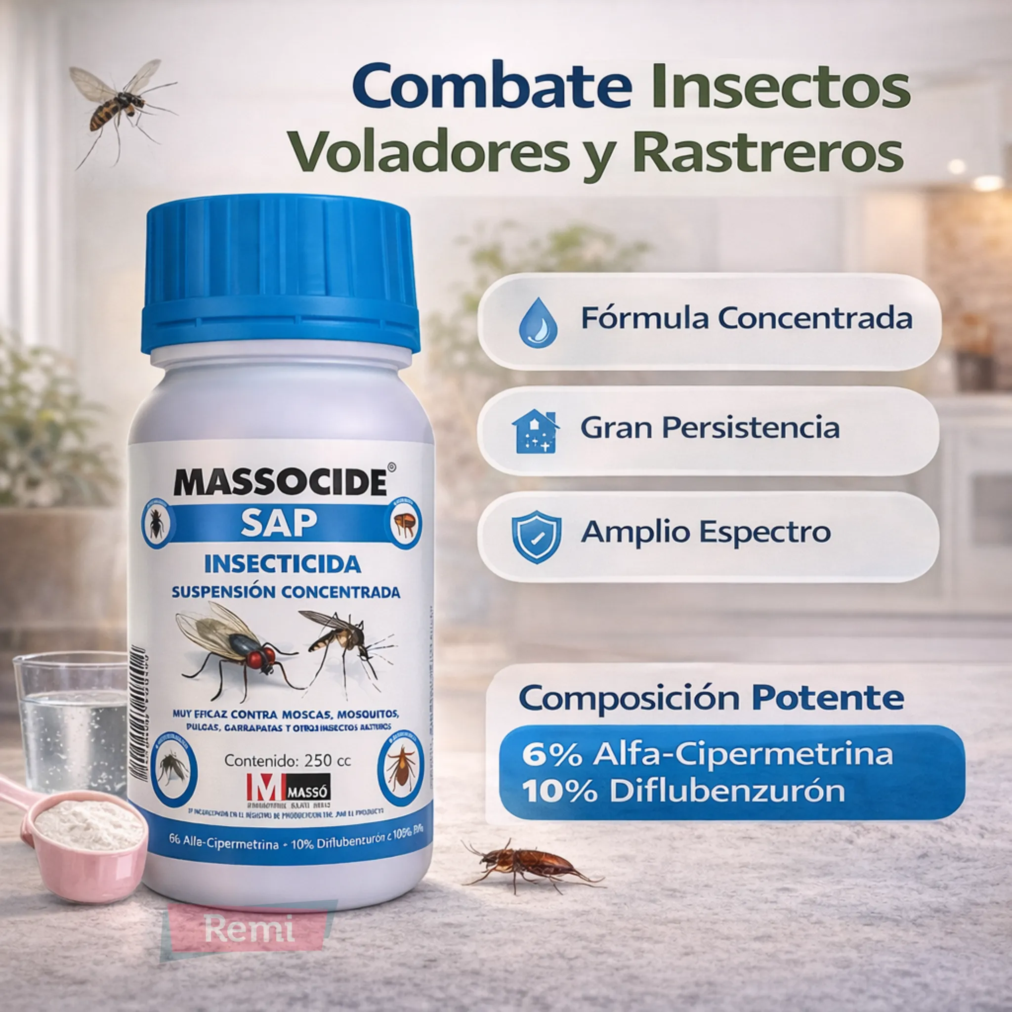 Insecticida Massocide SAP 250 ml Alfa-Cipermetrina 6% - Image 3