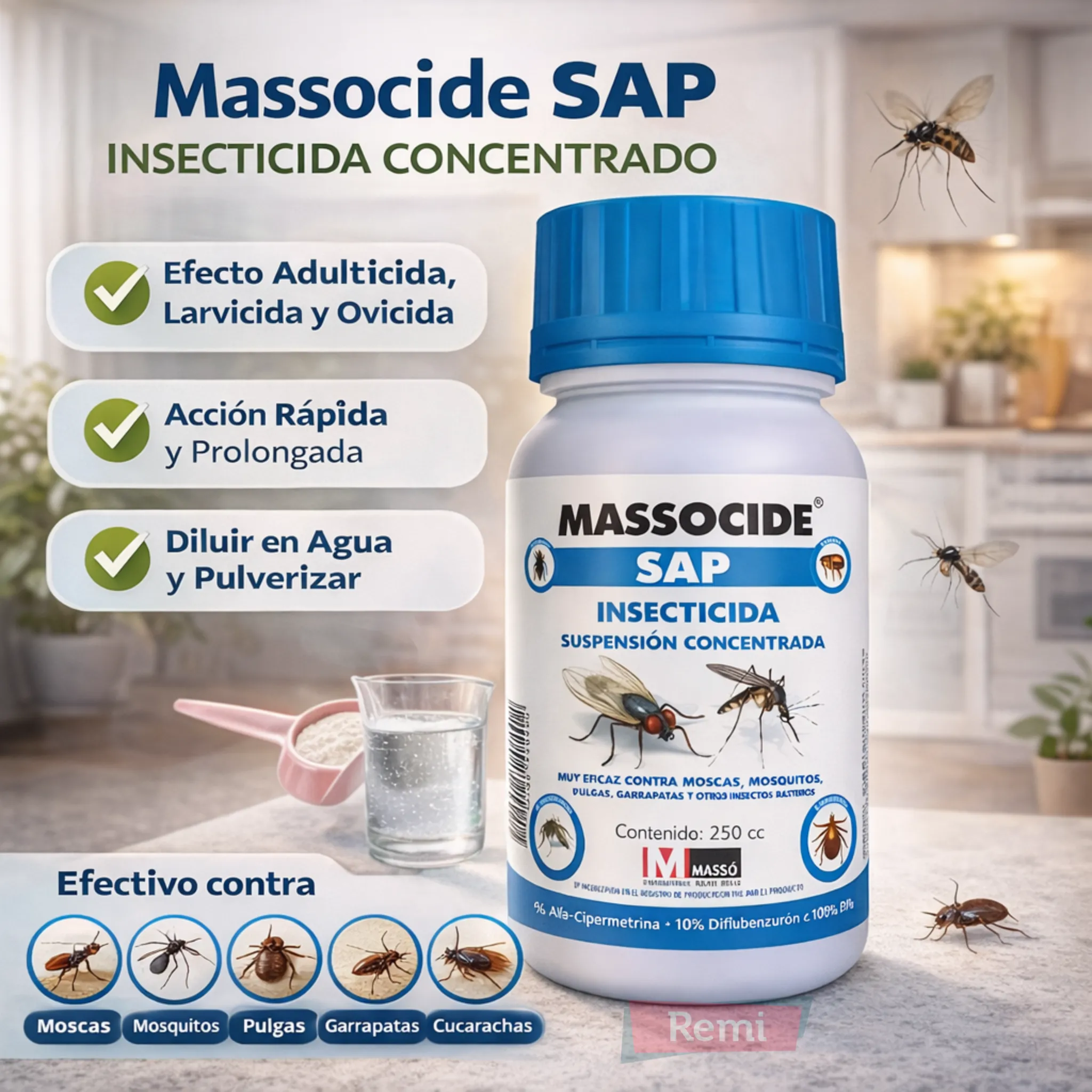 Insecticida Massocide SAP 250 ml Alfa-Cipermetrina 6% - Image 4