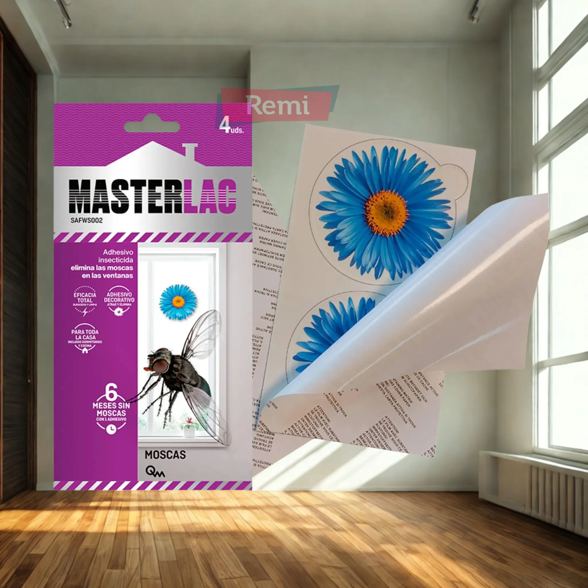 Masterlac Adhesivo-Flor Insecticida decorativo para ventanas - Quimunsa - Image 3