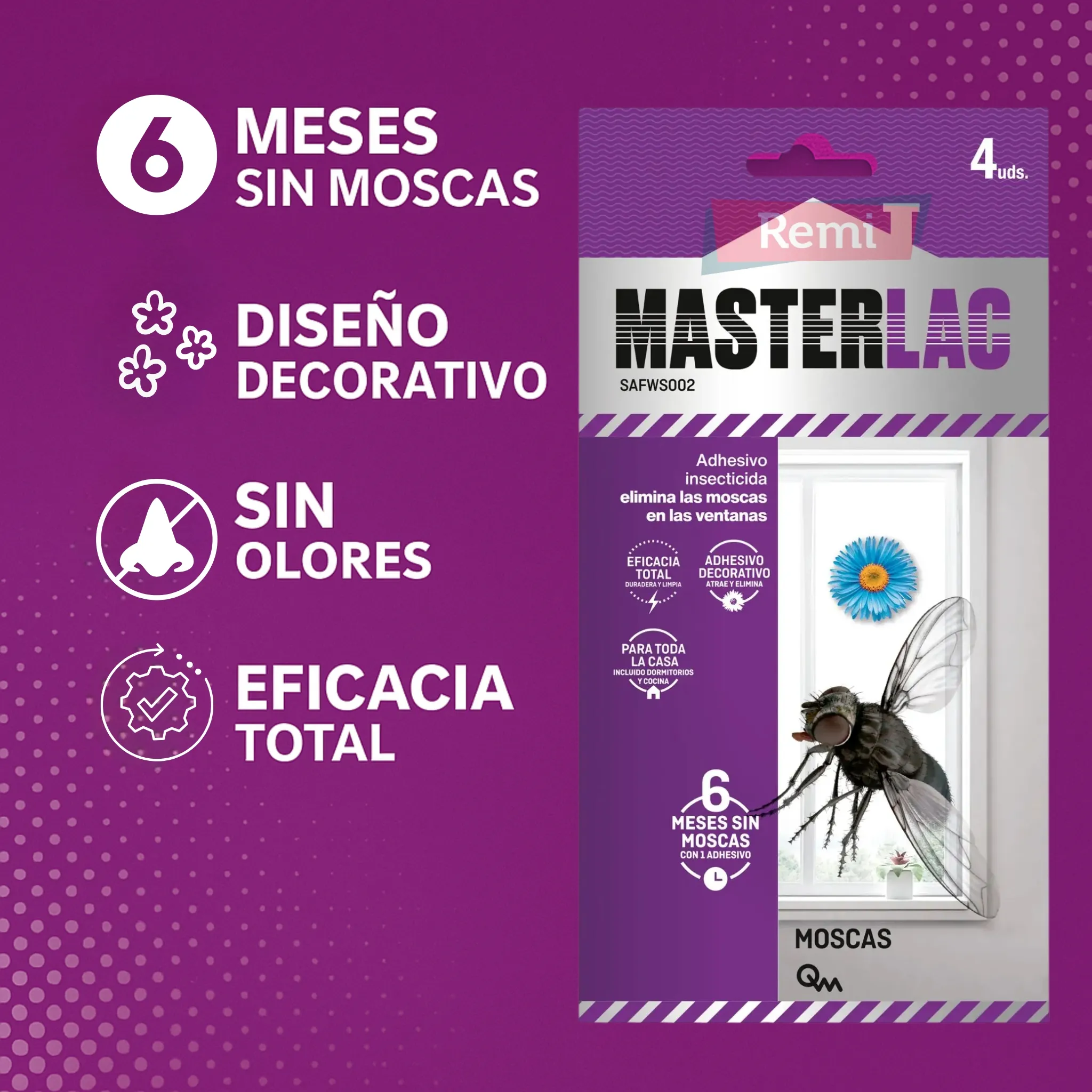 Masterlac Adhesivo-Flor Insecticida decorativo para ventanas - Quimunsa - Image 4