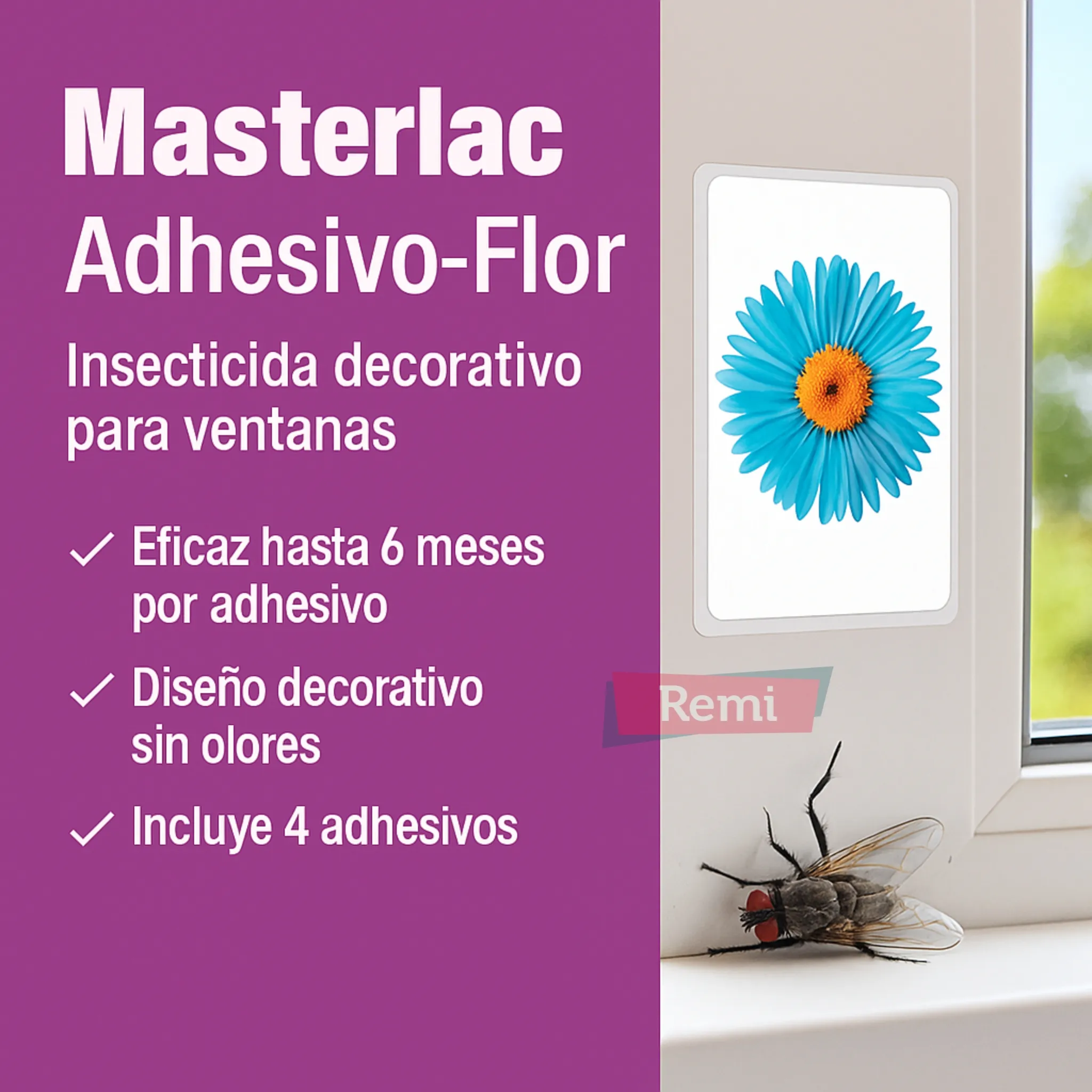 Masterlac Adhesivo-Flor Insecticida decorativo para ventanas - Quimunsa - Image 5