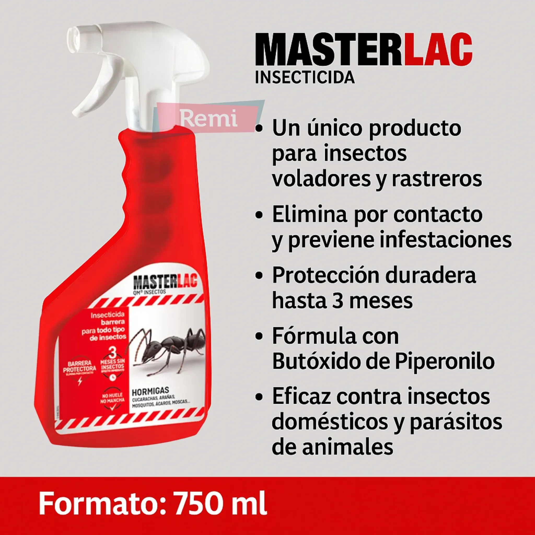 Masterlac Insecticida Barrera eliminación y prevención de insectos 750 ml - Quimunsa - Image 3
