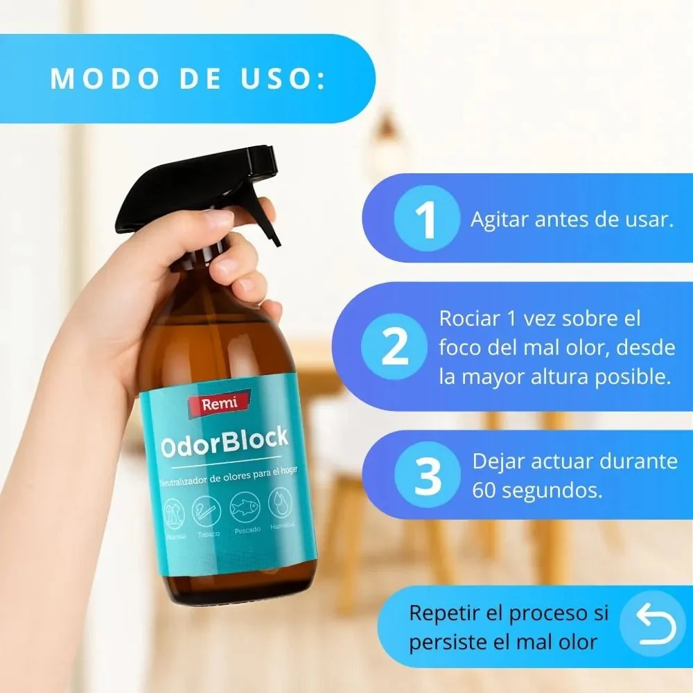 OdorBlock Mascotas Neutralizador de Olores - Remi Hogar - Image 8