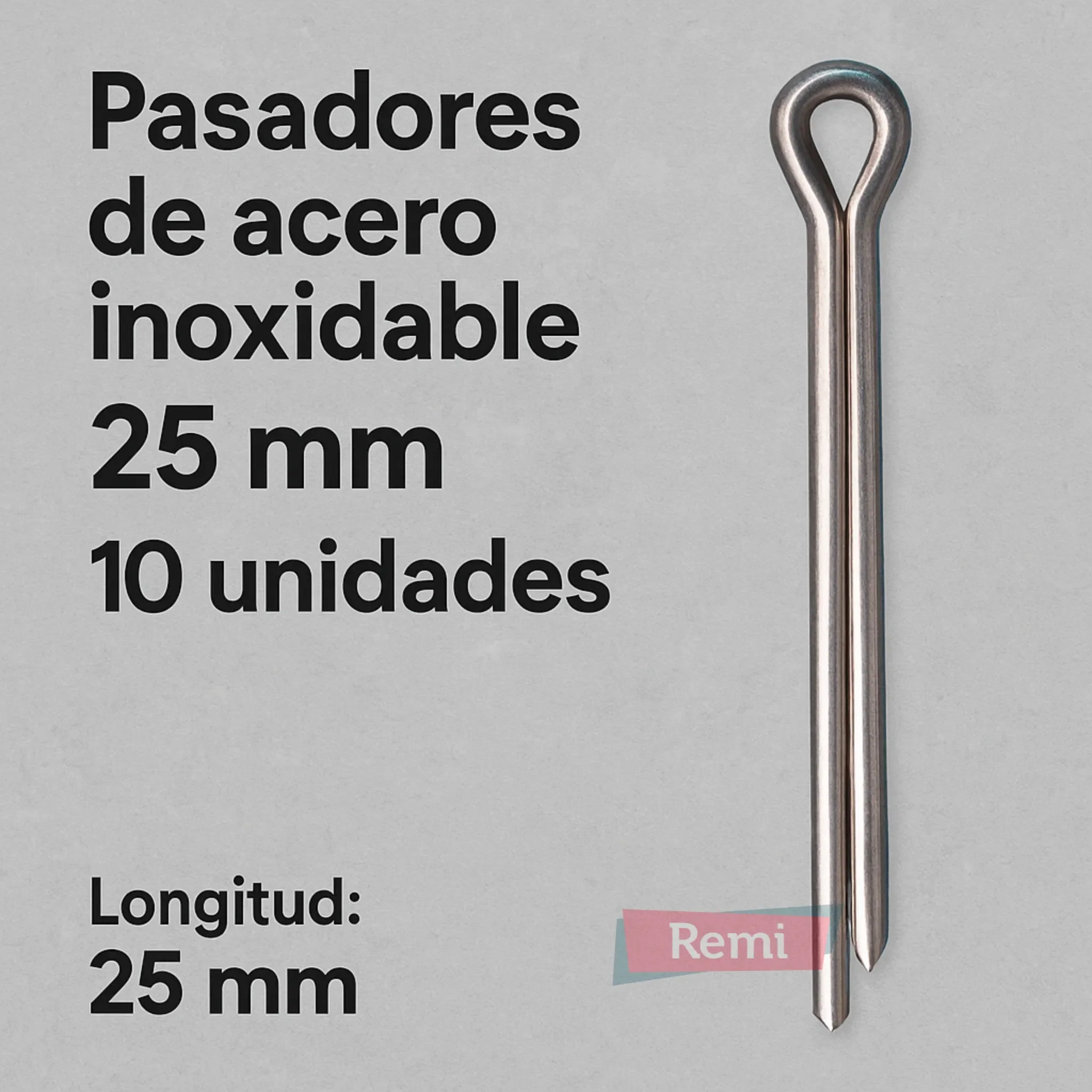 Pasadores tacos Nylon 25 mm 10 unidades - Remi Hogar - Image 3