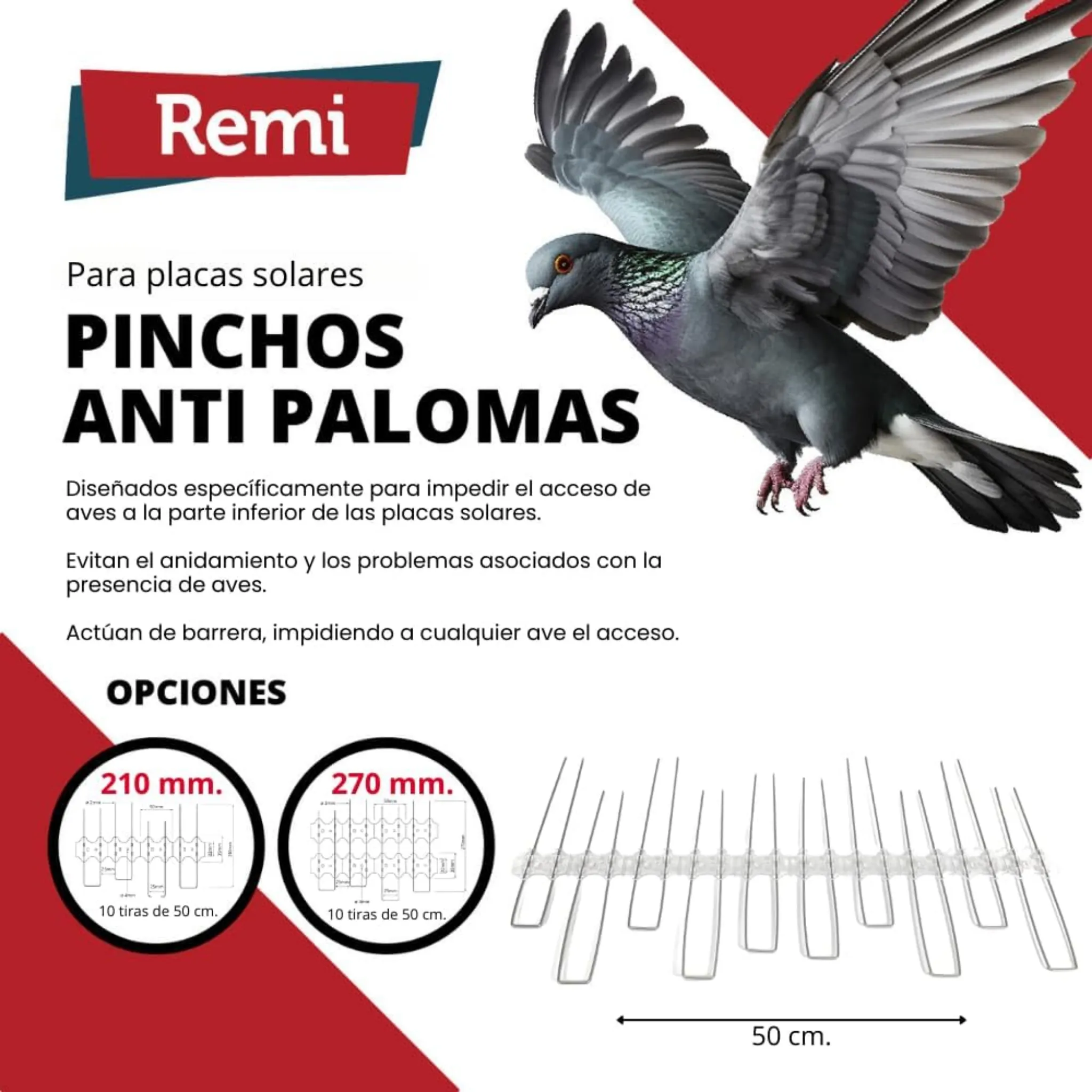 Pinchos Anti Aves para Placas Solares - Image 5