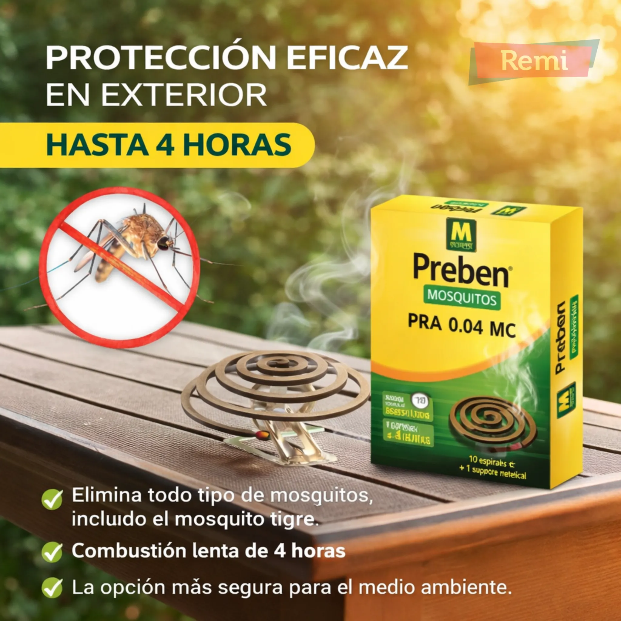 Espiral insecticida antimosquitos 10 unidades - Preben - Image 4