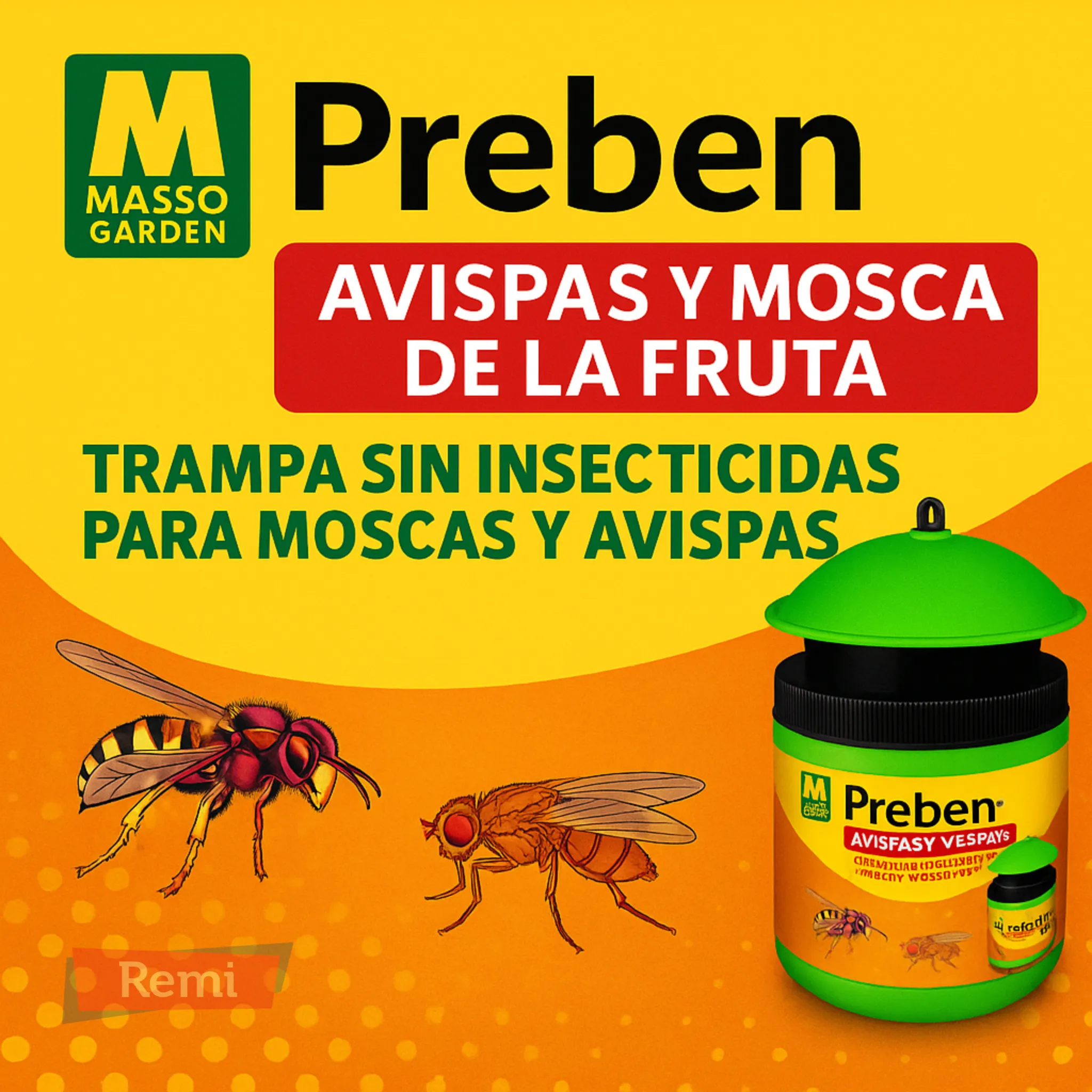 Preben Trampa para Avispas y Mosca De La Fruta - Masso - Image 6