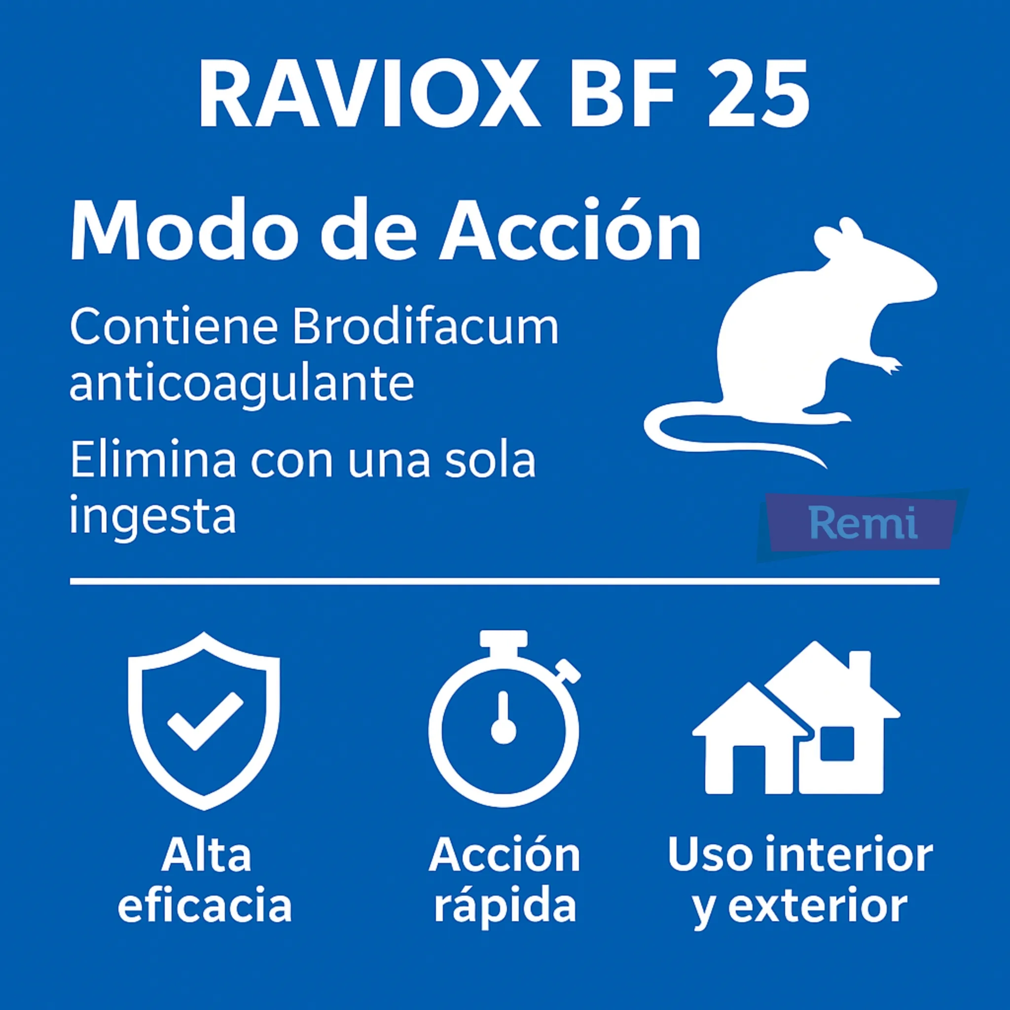 Raticida Brodifacum 1KG - Raviox BF 25 - Image 4