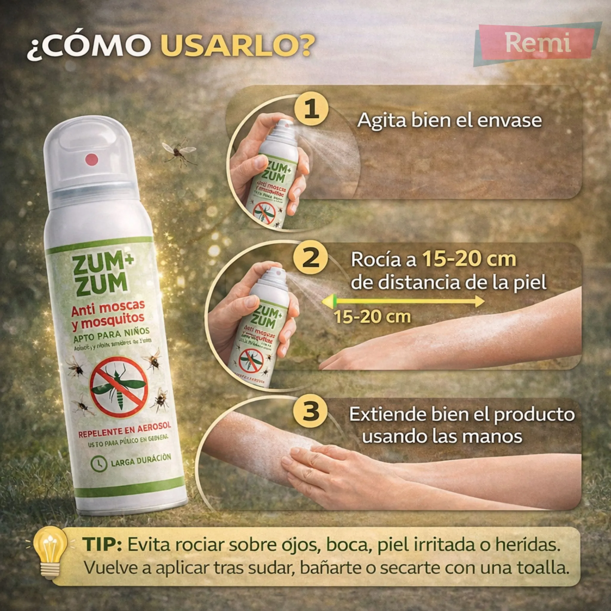 Antimosquitos Repelente Protector contra Mosquitos - Zum - Image 4