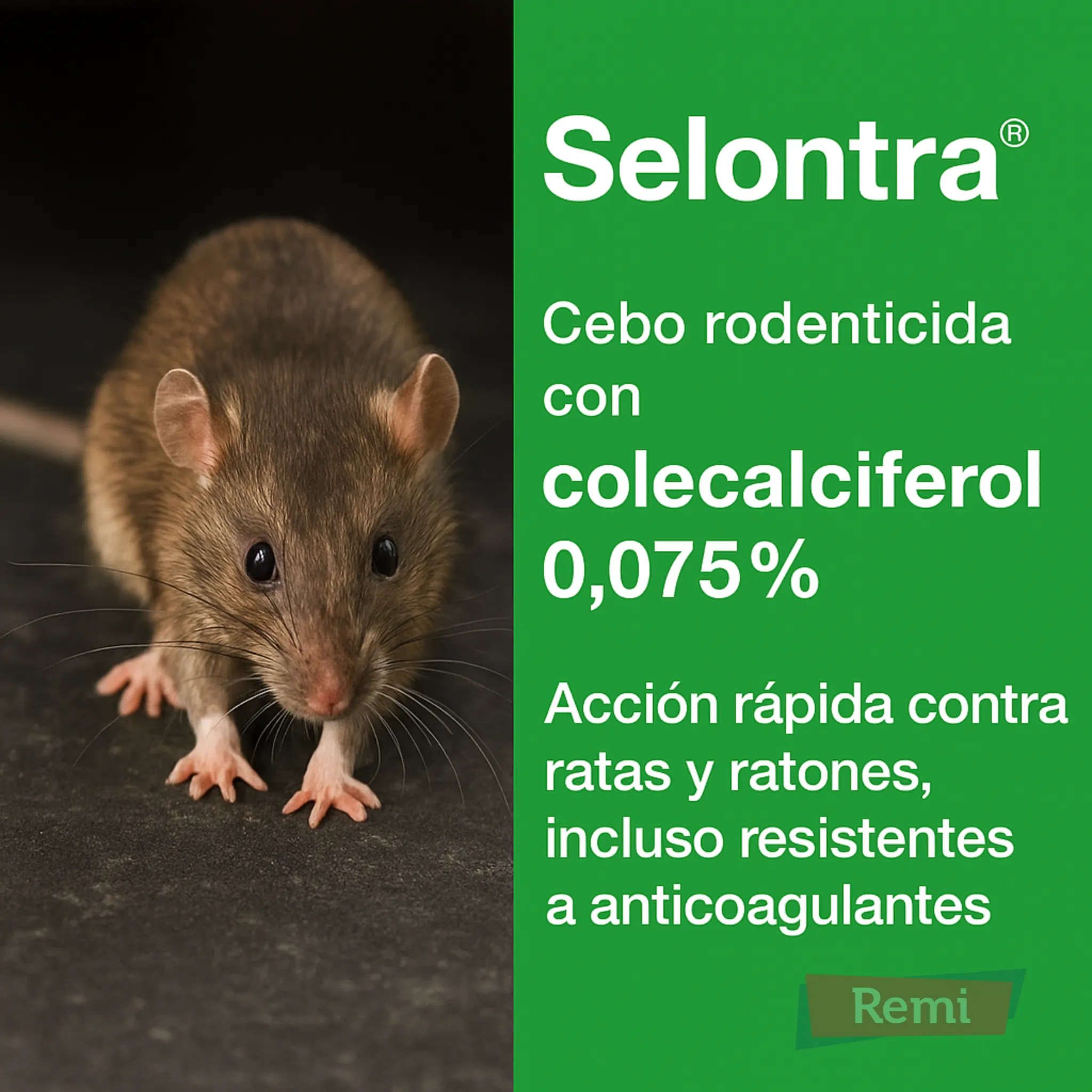 Cebo rodenticida con Colecalciferol 0,075% - Selontra Bloque Blando 3 kg - Image 4