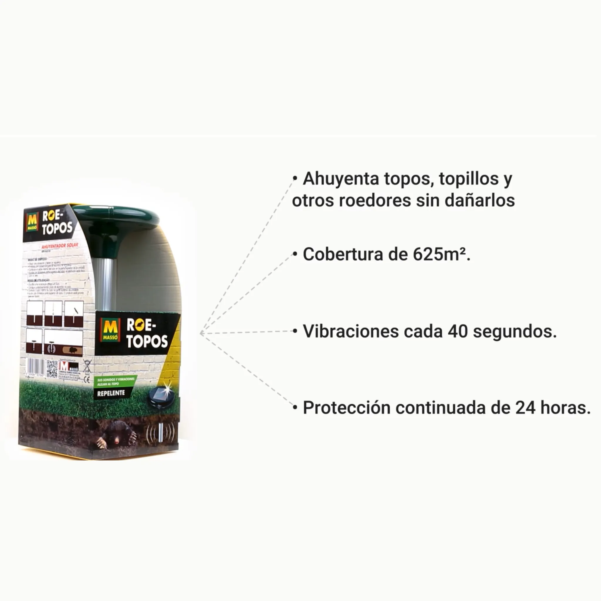 Roe-Topos Repelente solar para topos - Masso - Image 5