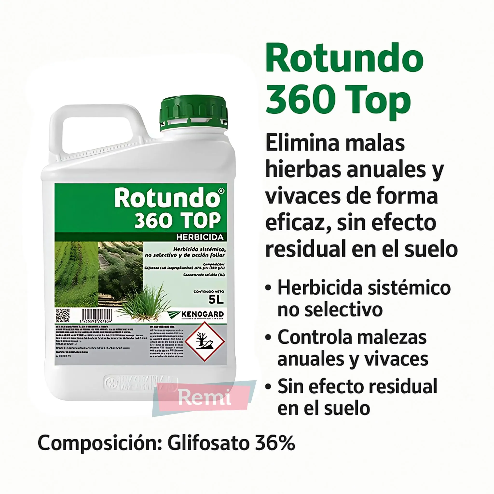Rotundo 360 Top – Herbicida sistémico Glifosato 36% - Image 3