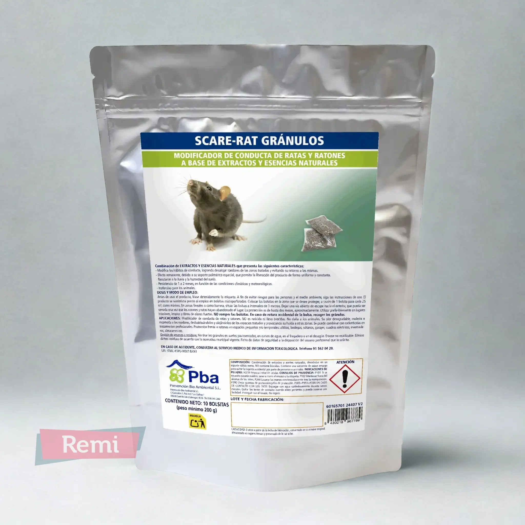 Scare-Rat Gránulos - Modificador de conducta natural contra ratas y ratones - Image 3