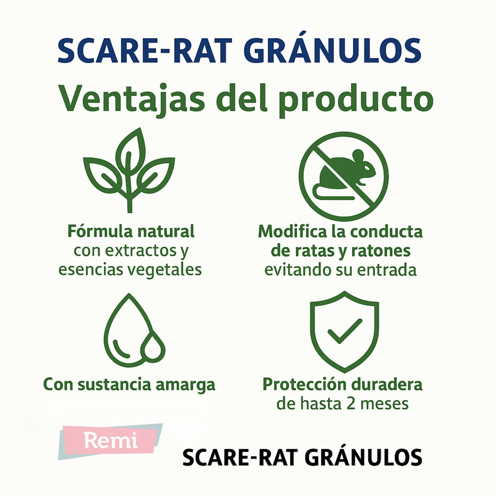 Scare-Rat Gránulos - Modificador de conducta natural contra ratas y ratones - Image 4