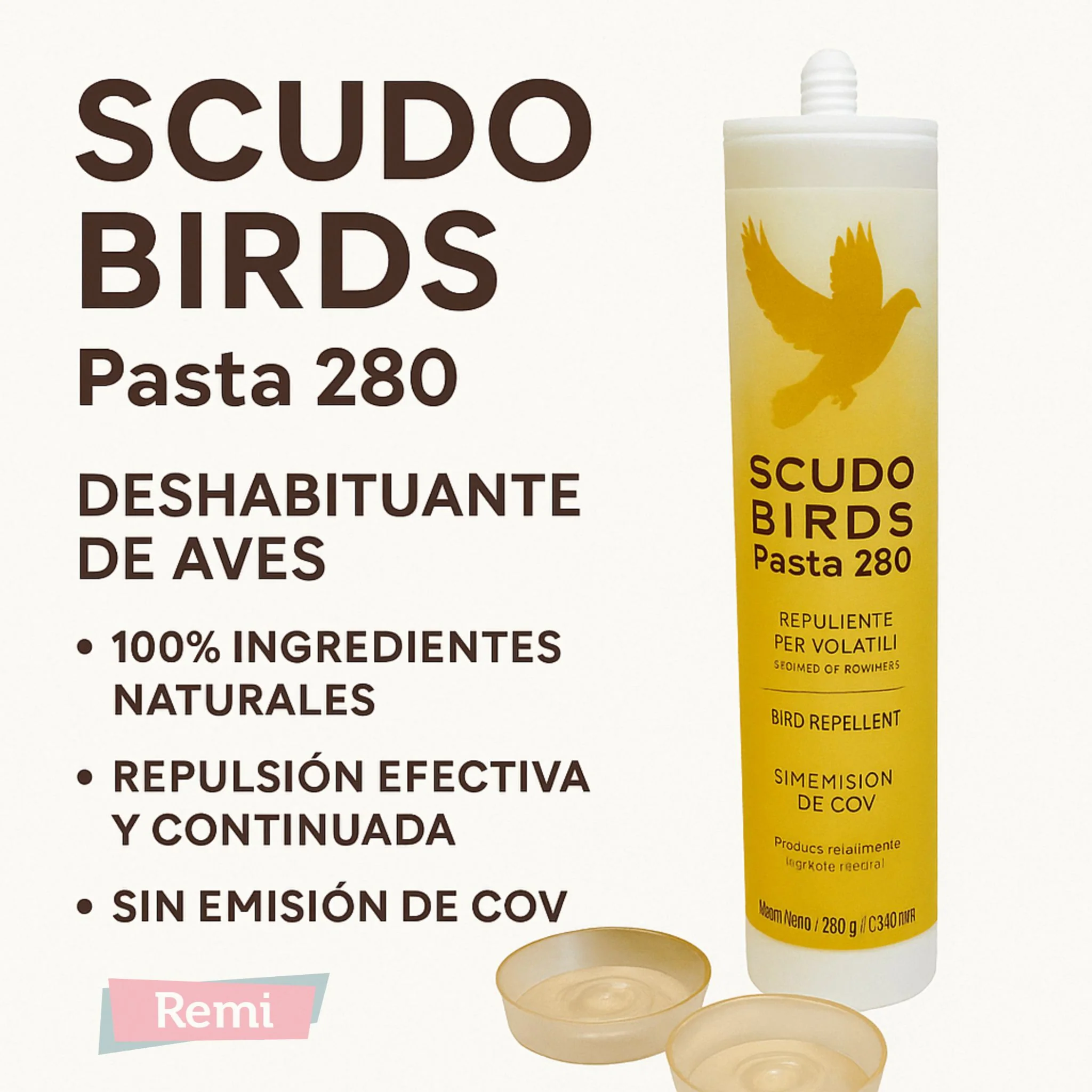 Scudo Birds Pasta Gel - Deshabituante natural para palomas y aves urbanas - Image 3