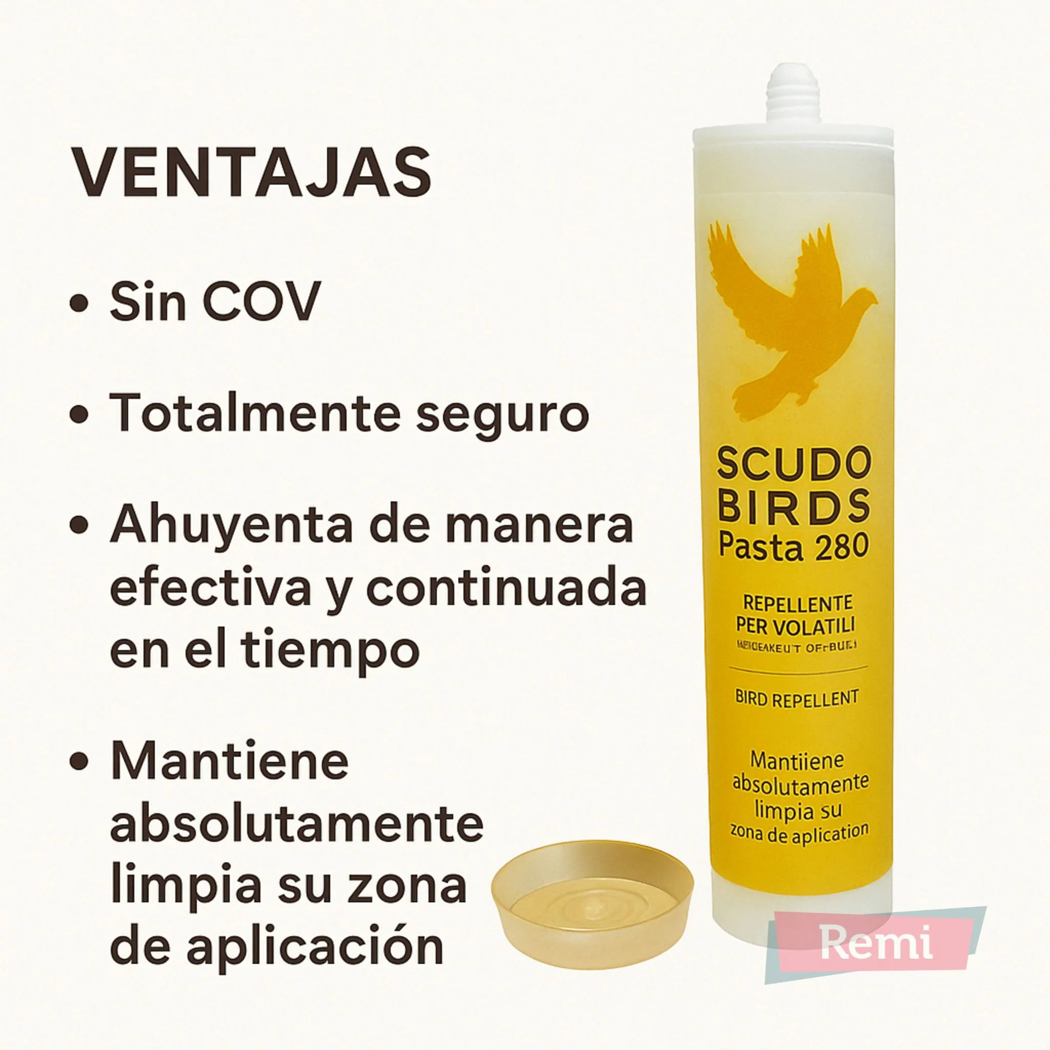 Scudo Birds Pasta Gel - Deshabituante natural para palomas y aves urbanas - Image 5