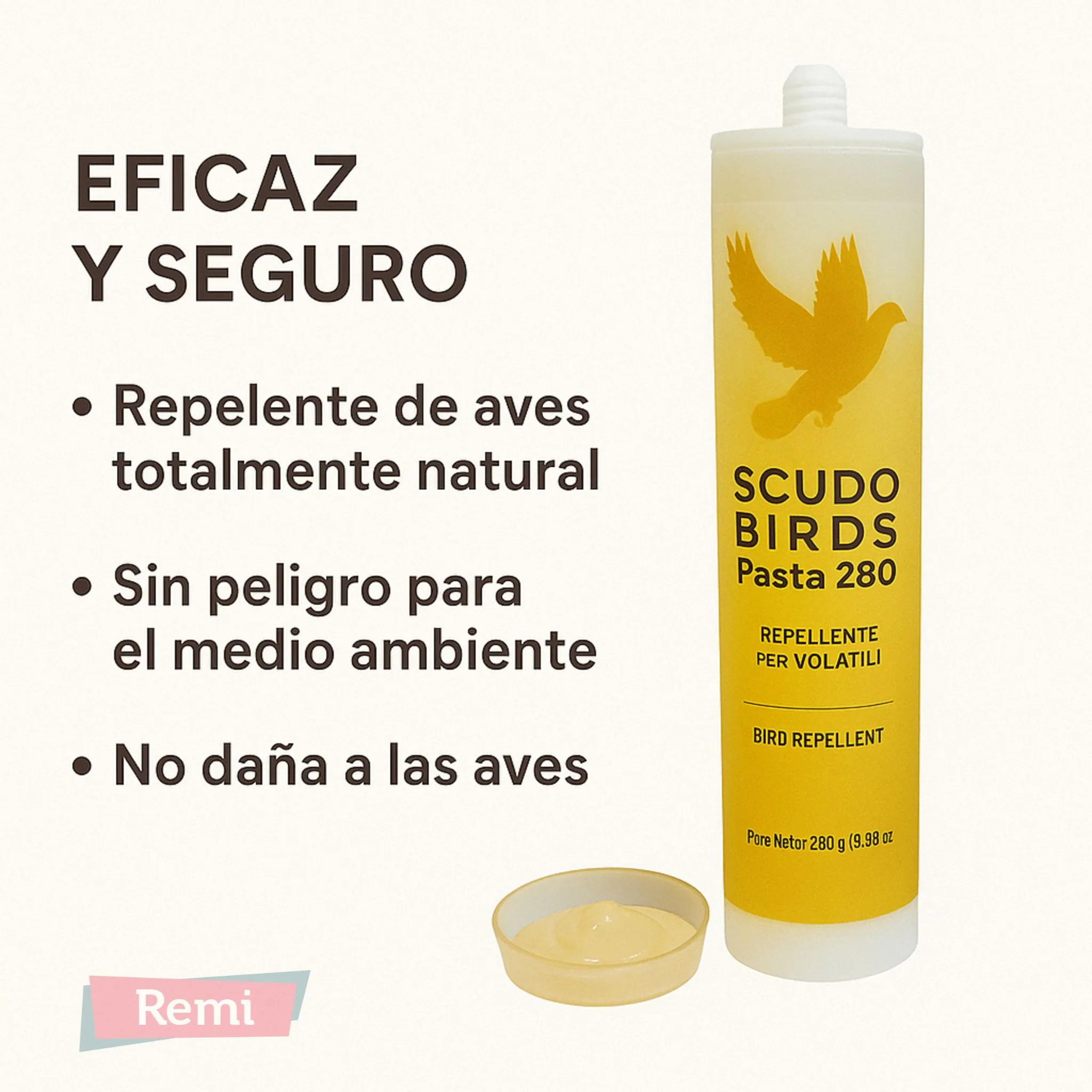 Scudo Birds Pasta Gel - Deshabituante natural para palomas y aves urbanas - Image 6