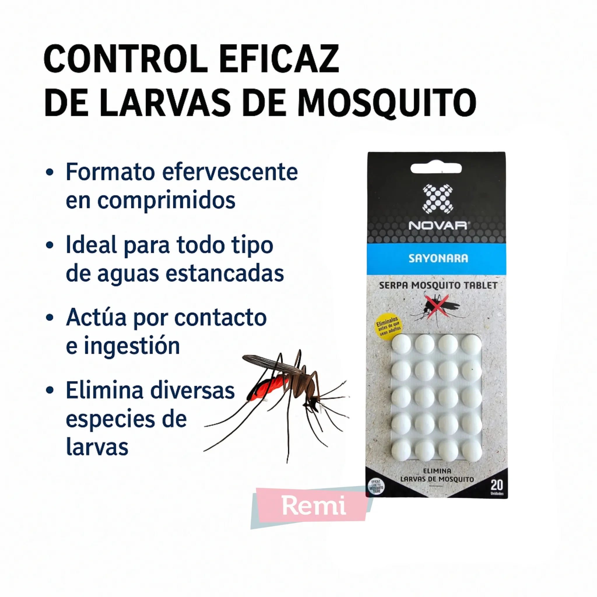 Serpa Mosquito Tablet Sayonara – Larvicida en comprimidos para aguas estancadas - Image 3