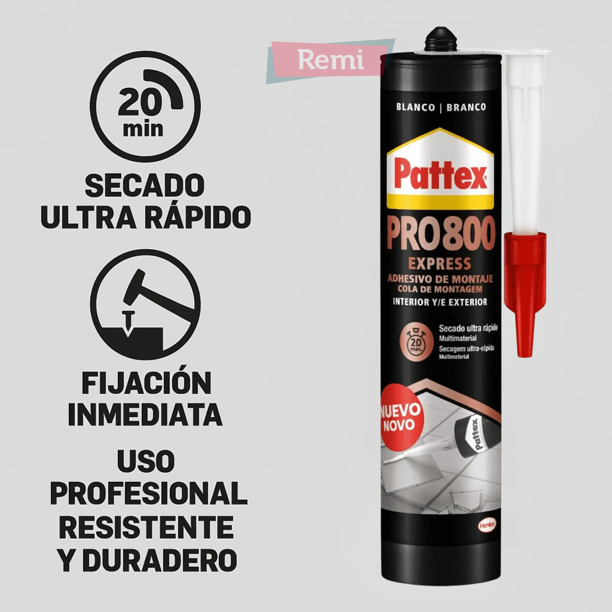 Silicona Express secado ultra rápido - Pattex PRO 800 - Image 6