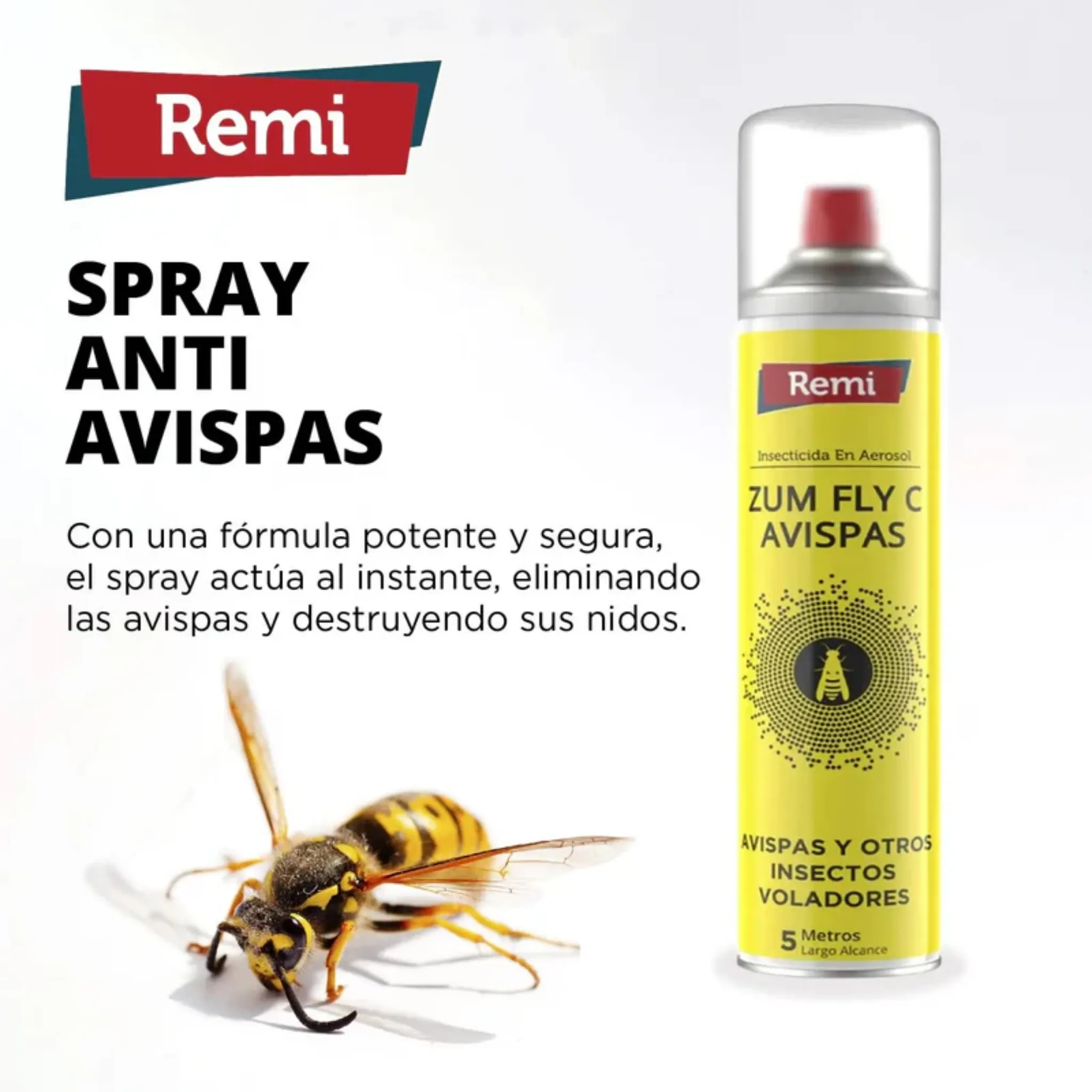 RMI Avisperos - Spray insecticida anti avispas, avispón y avispa asiática 750 ml - Image 3