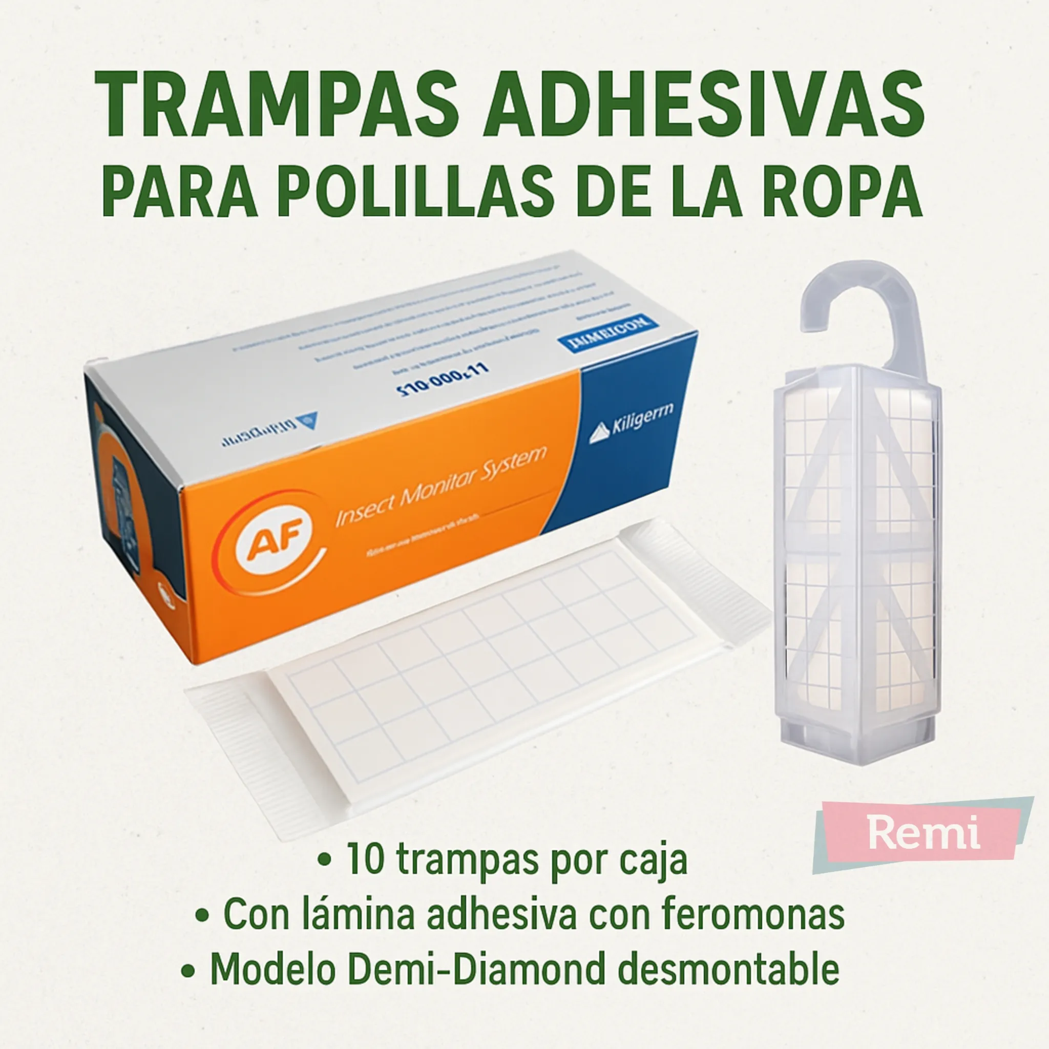 Trampas adhesivas AF® para Polilla de la Ropa (Tinoela)- 10 unidades - Image 4