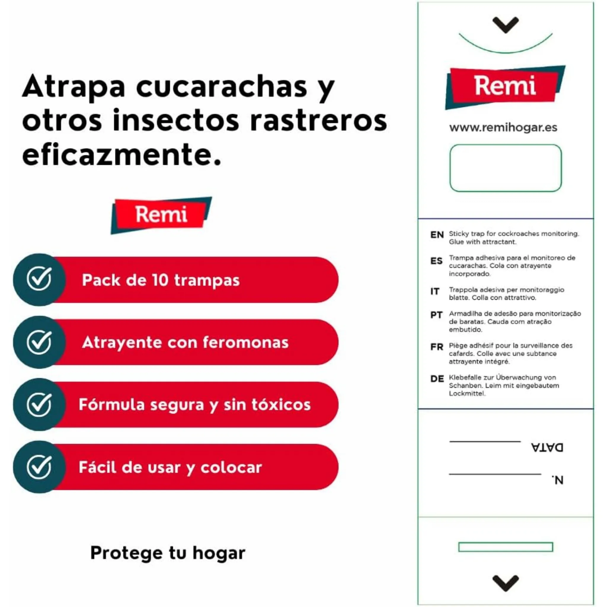 Trampa adhesiva para cucarachas - Image 3