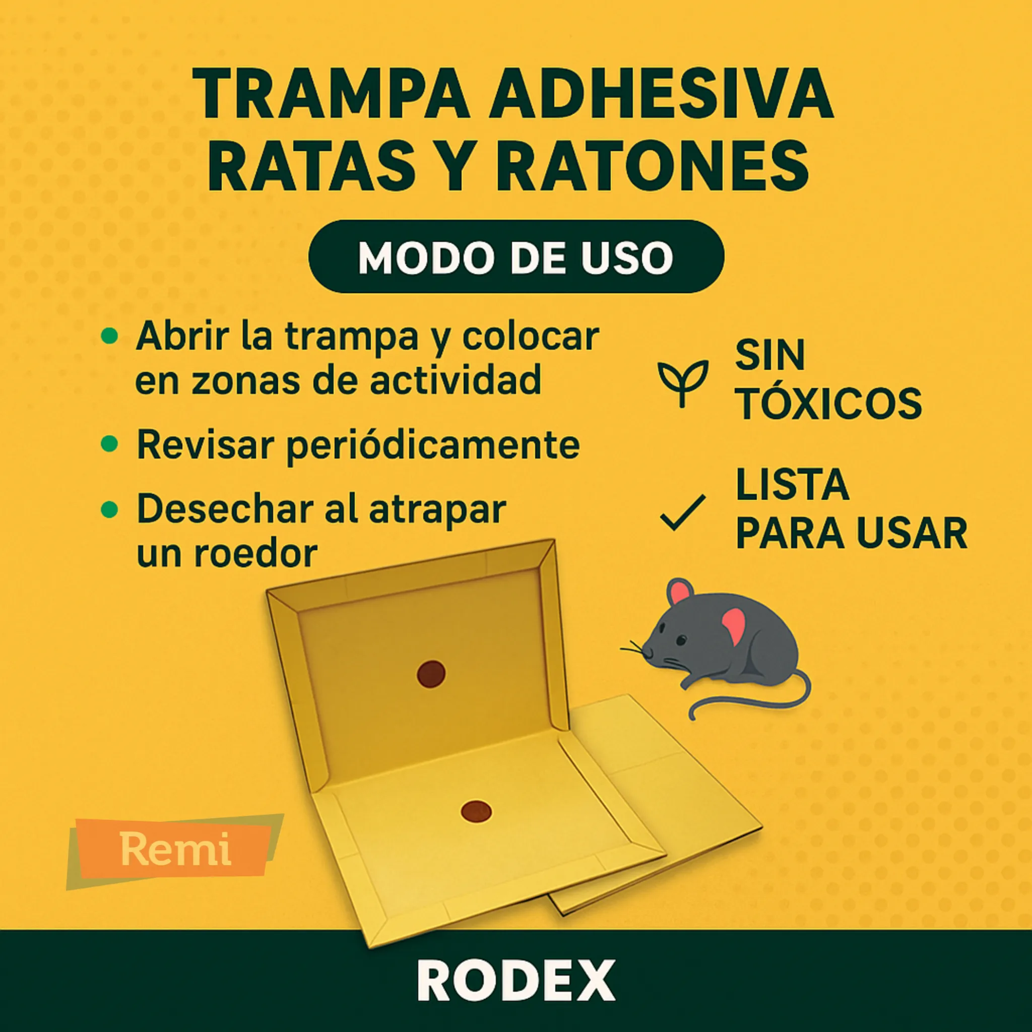 Trampa Adhesiva Ratas Ratones - Rodex - Image 7