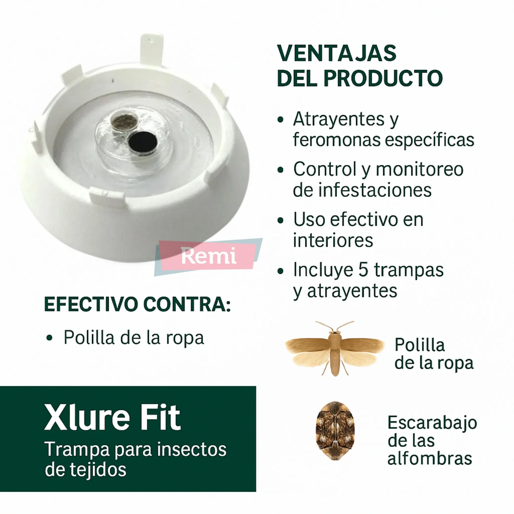 Trampa para insectos de tejidos con feromonas - Xlure Fit - Image 6
