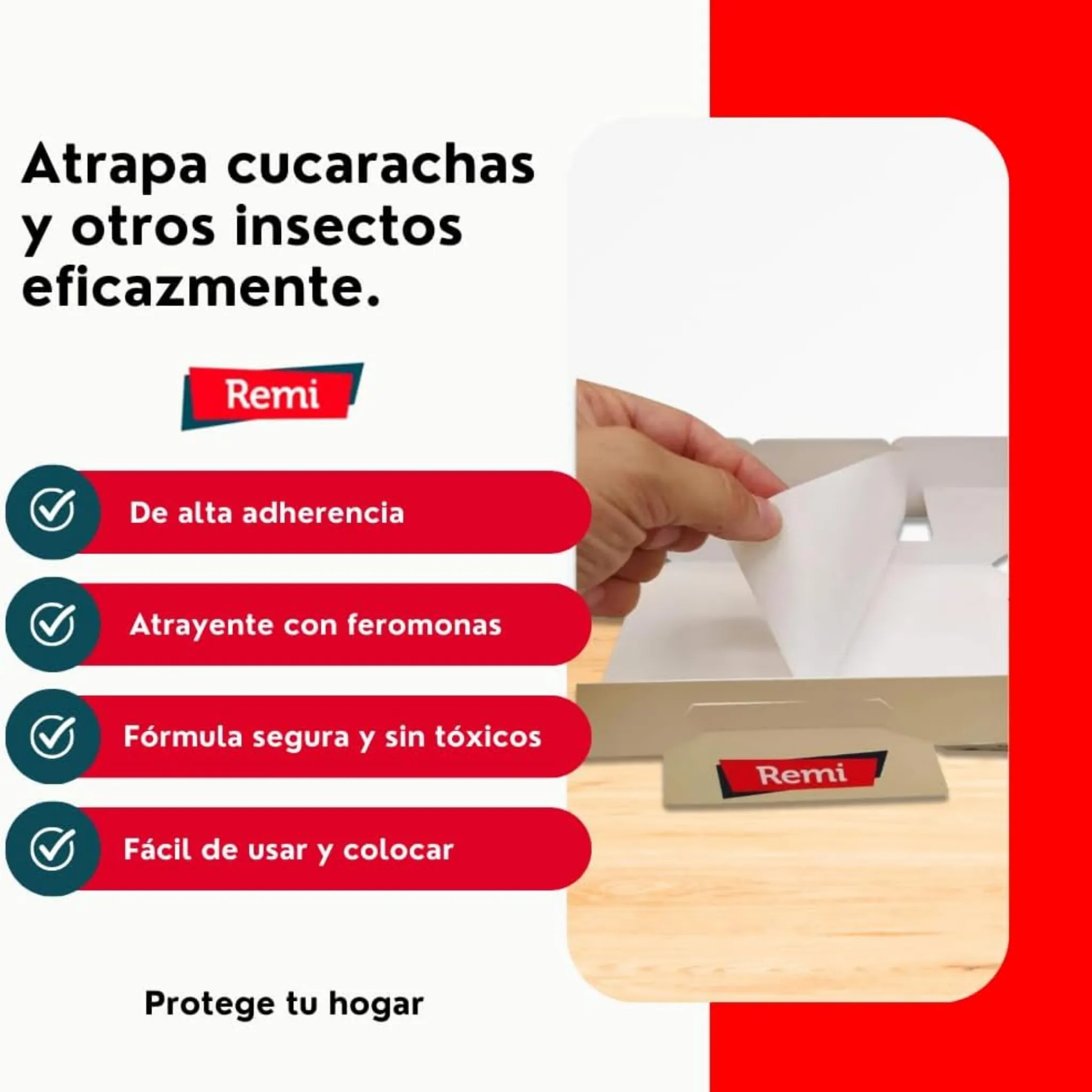 Trampa Cucarachas Adhesiva XL - Remi Hogar - Image 3