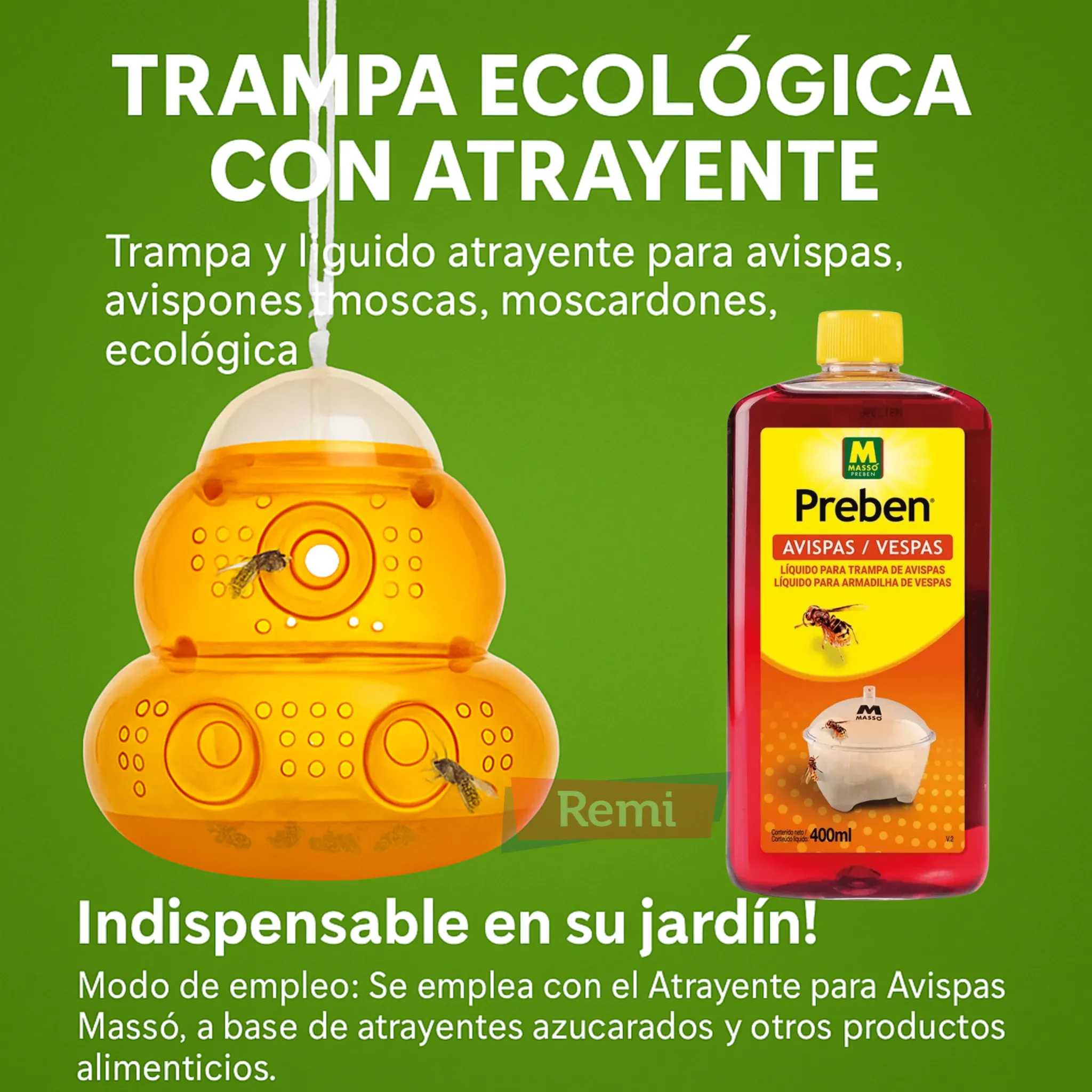 Trampa ecológica con atrayente avispas - Masso - Image 7