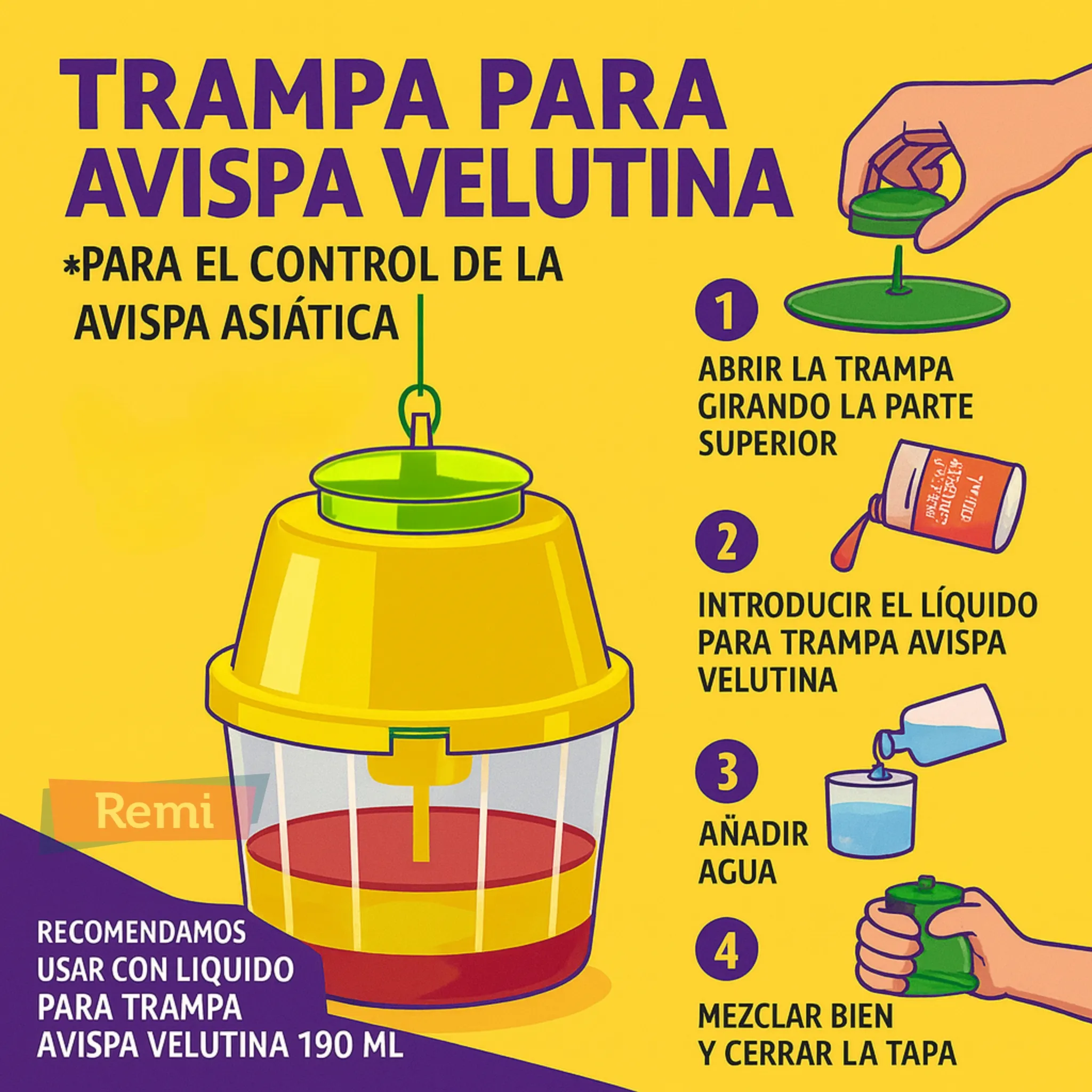 Trampa para capturar Avispa Asiática Velutina - Masso - Image 4