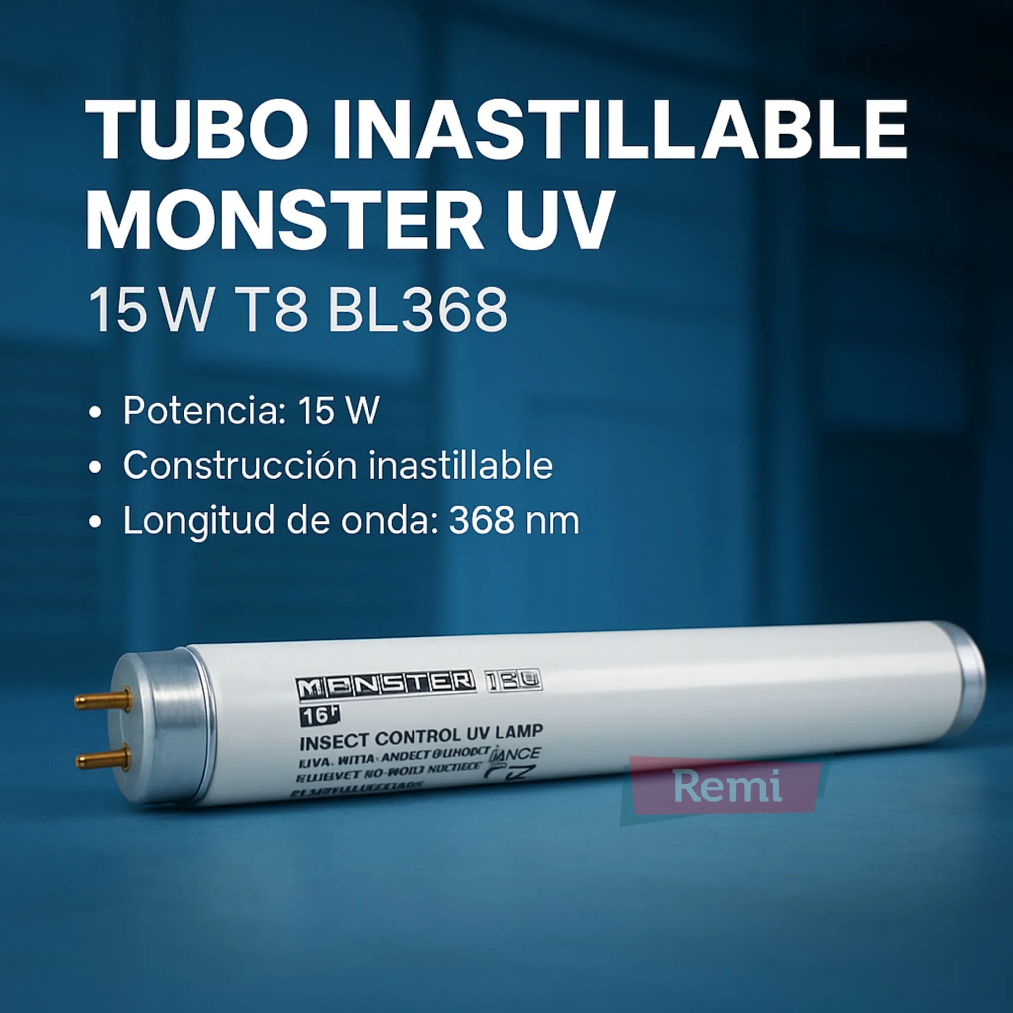Tubo Inastillable Monster UV - 15W T8 BL368 - Image 3